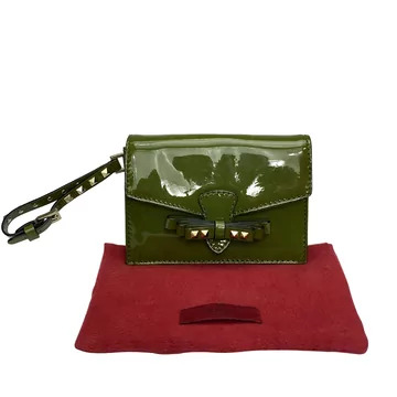 Clutch Valentino Garavani Verniz Verde