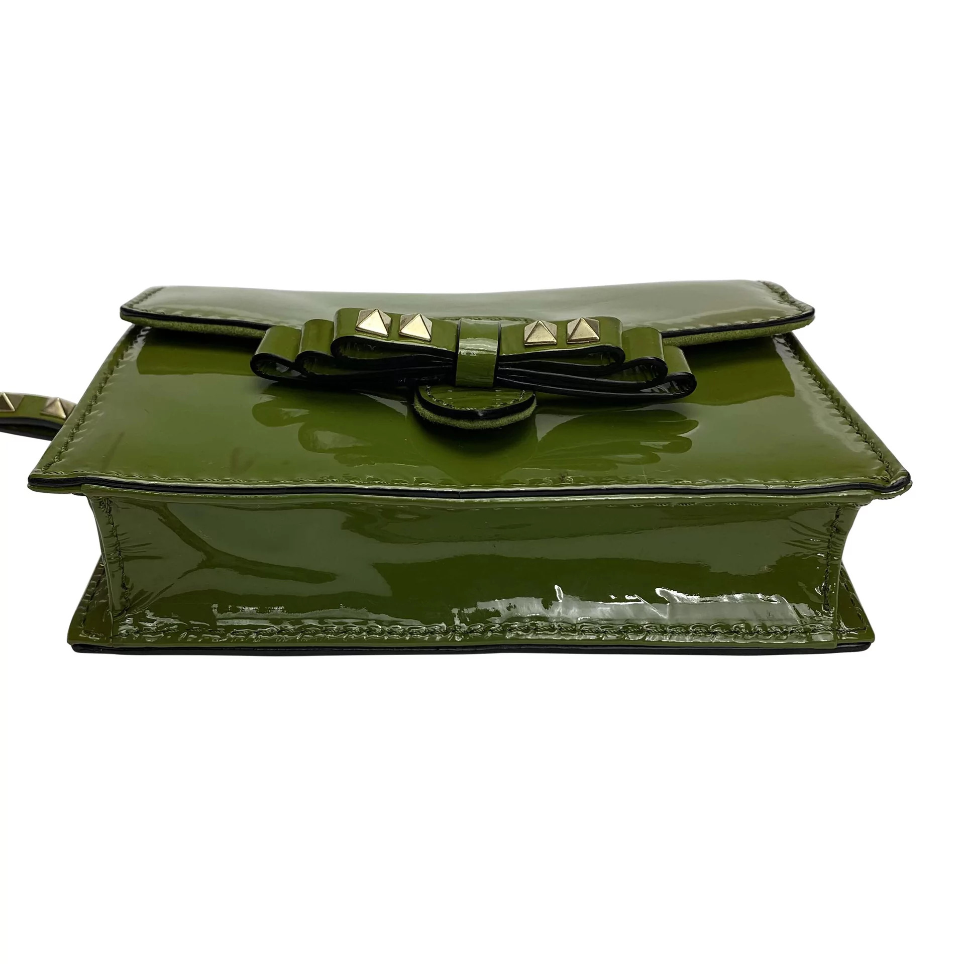 Clutch Valentino Garavani Verniz Verde