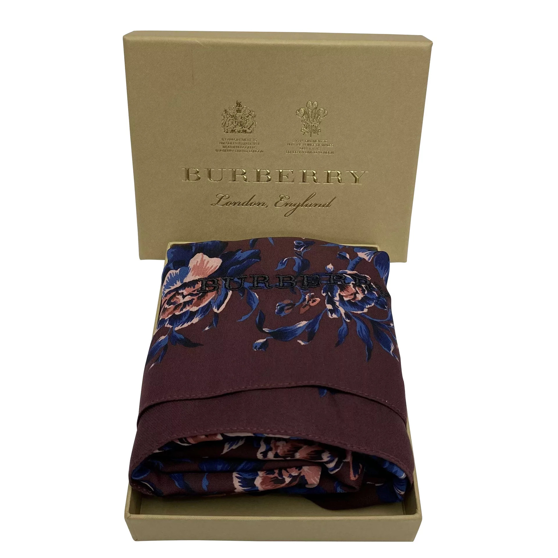 Lenço Burberry Seda Estampado