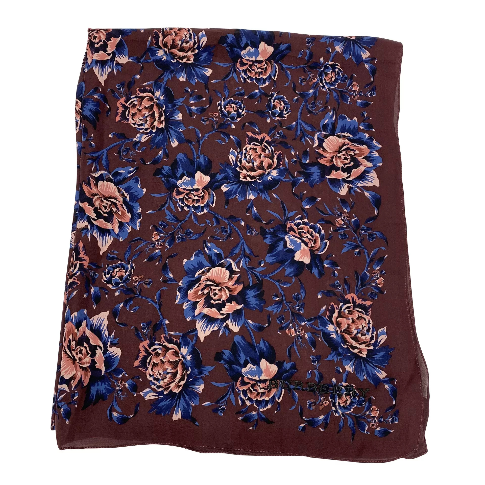 Lenço Burberry Seda Estampado