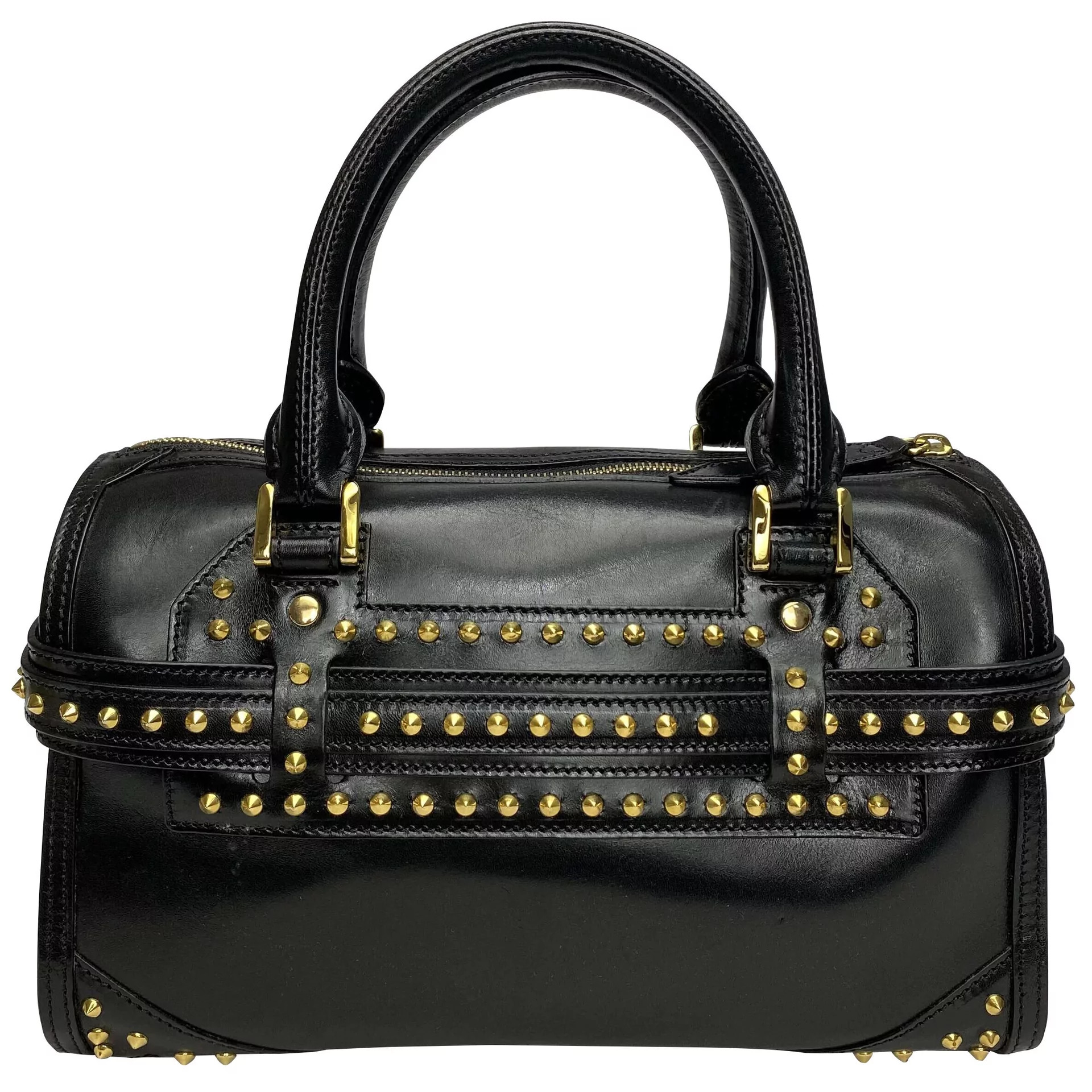 Bolsa Burberry Baú Couro Preta
