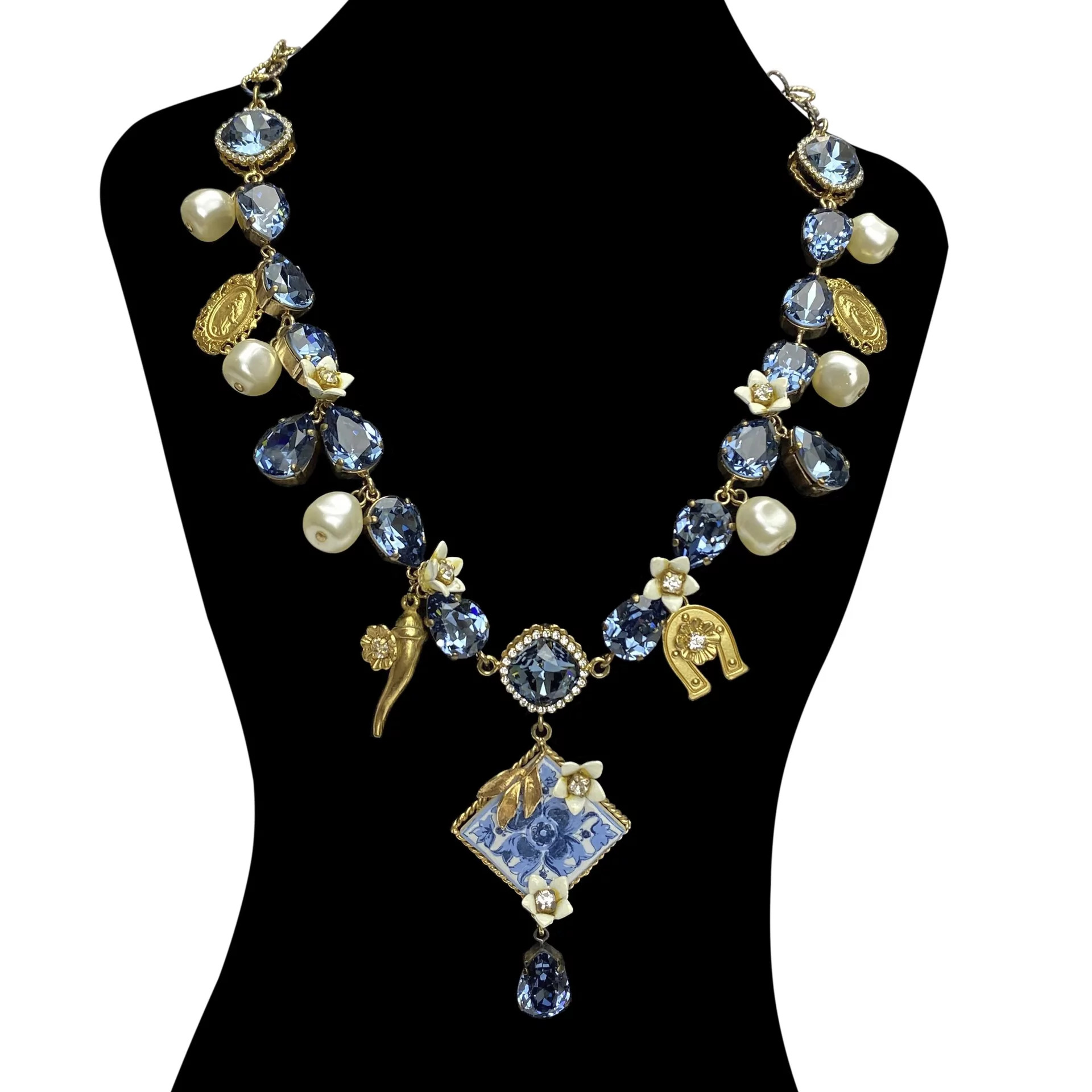 Colar Dolce & Gabbana Pedra Azul