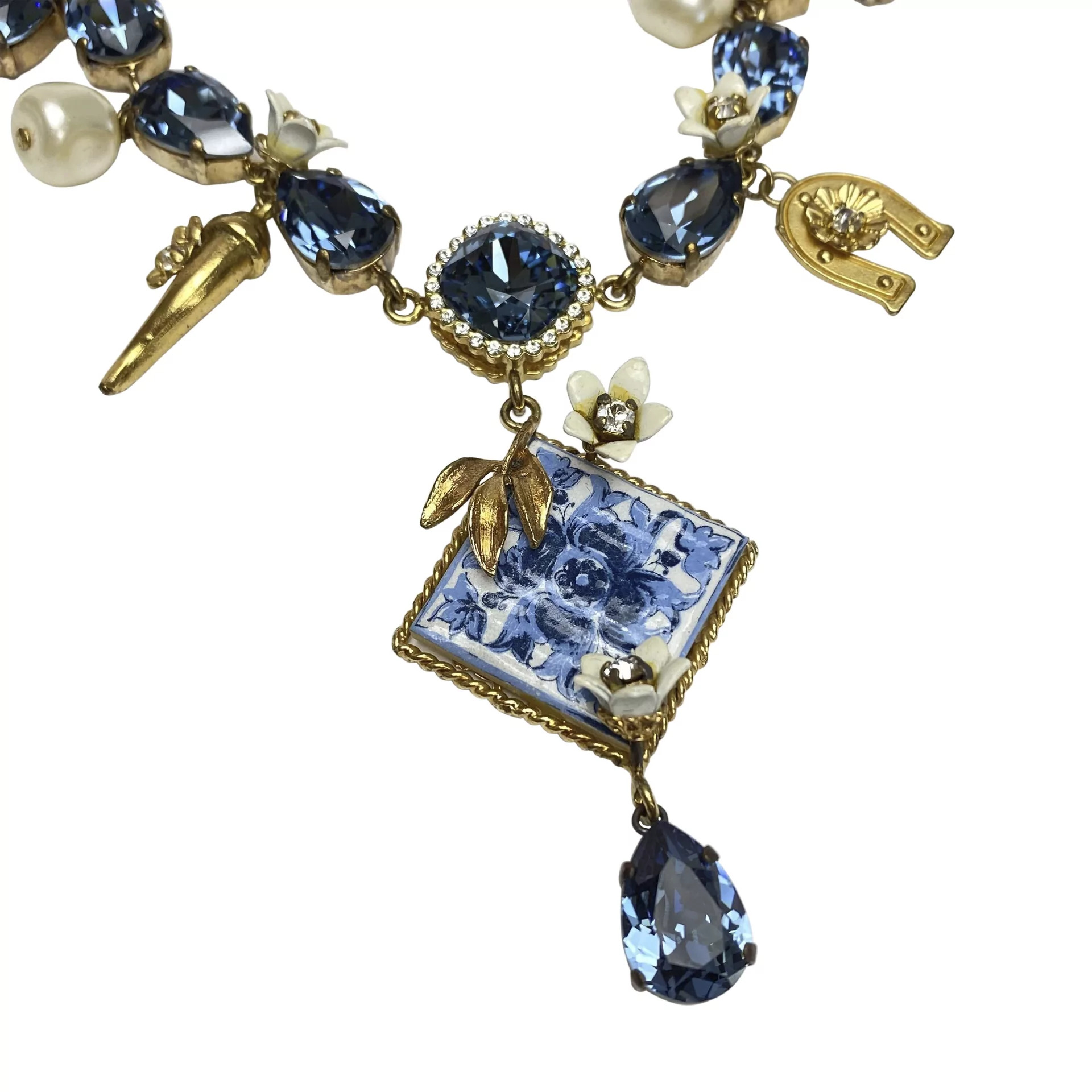 Colar Dolce & Gabbana Pedra Azul