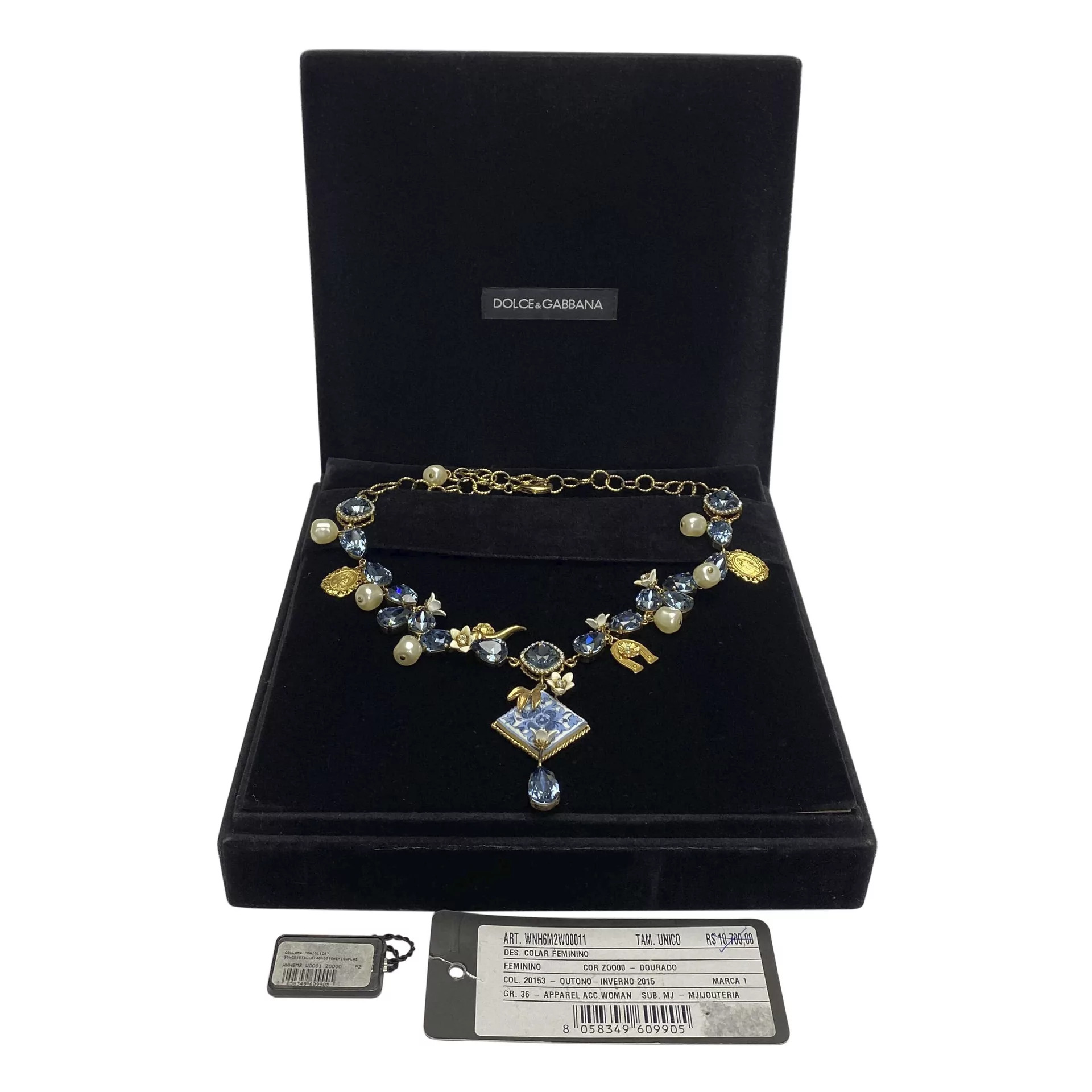 Colar Dolce & Gabbana Pedra Azul