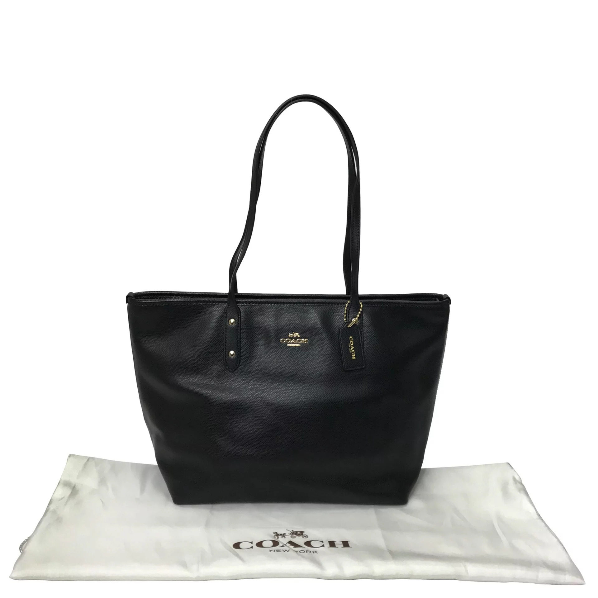 Bolsa Coach Couro Preto