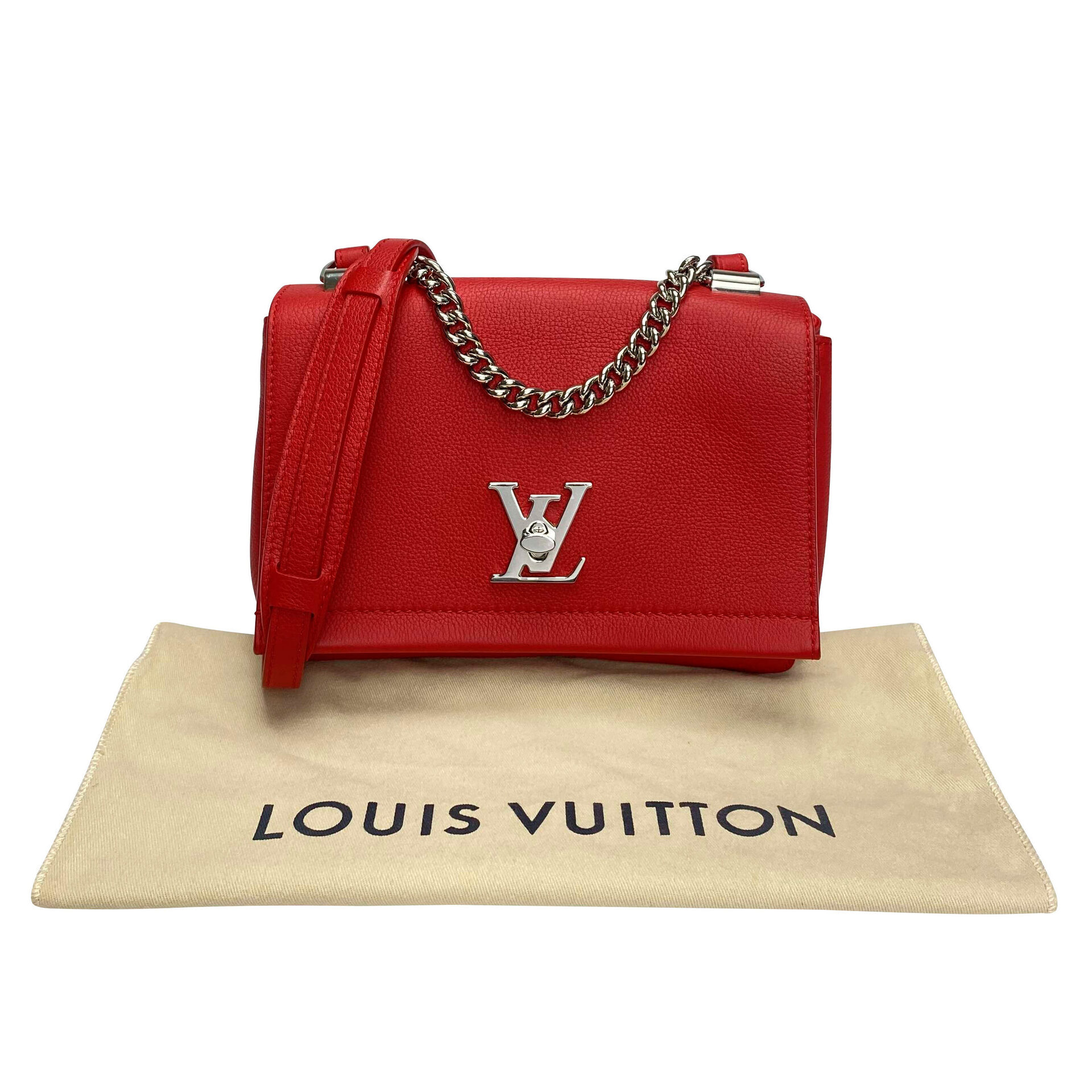 Bolsa Louis Vuitton Lockme II BB Vermelha