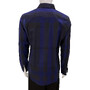 Camisa Burberry Xadrez Azul e Preto