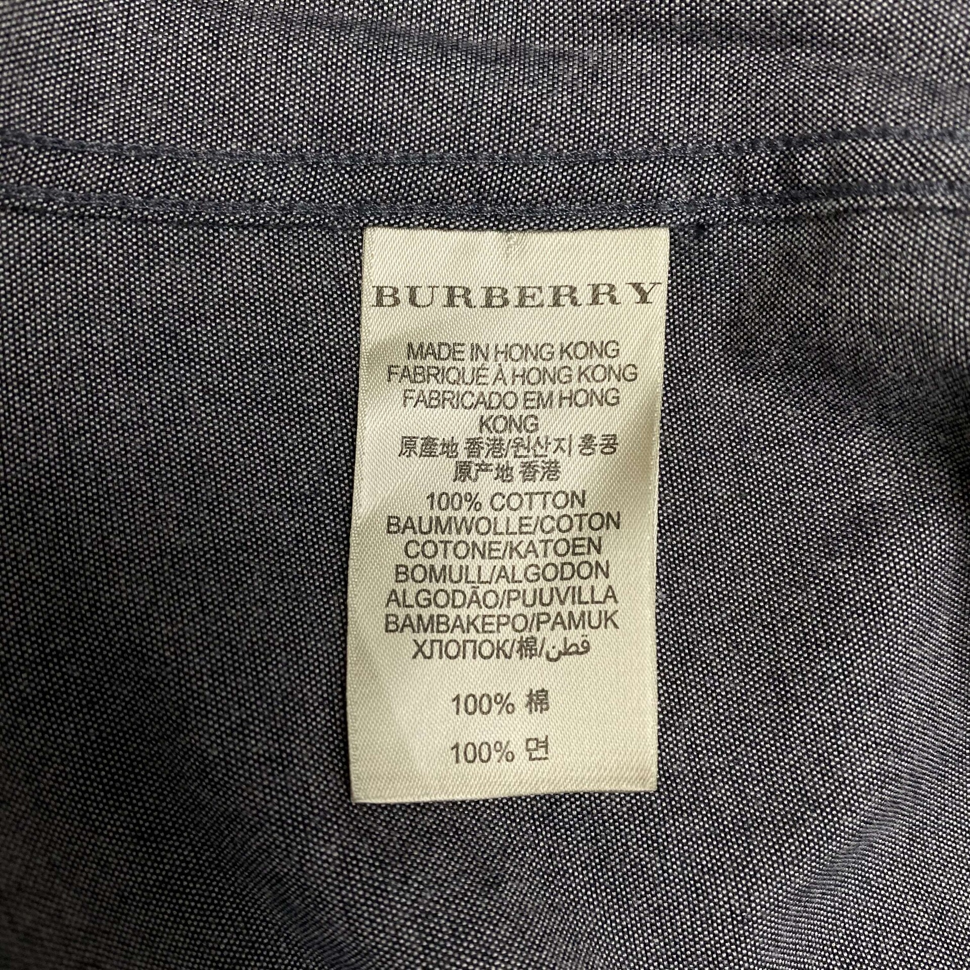 Camisa Burberry Cinza