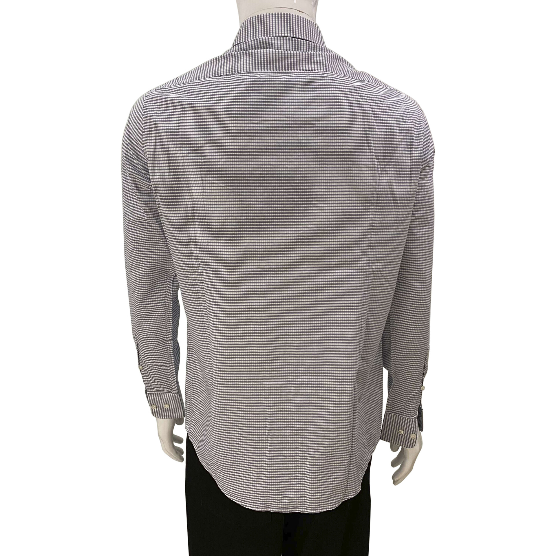 Camisa Hugo Boss Xadrez Cinza e Azul