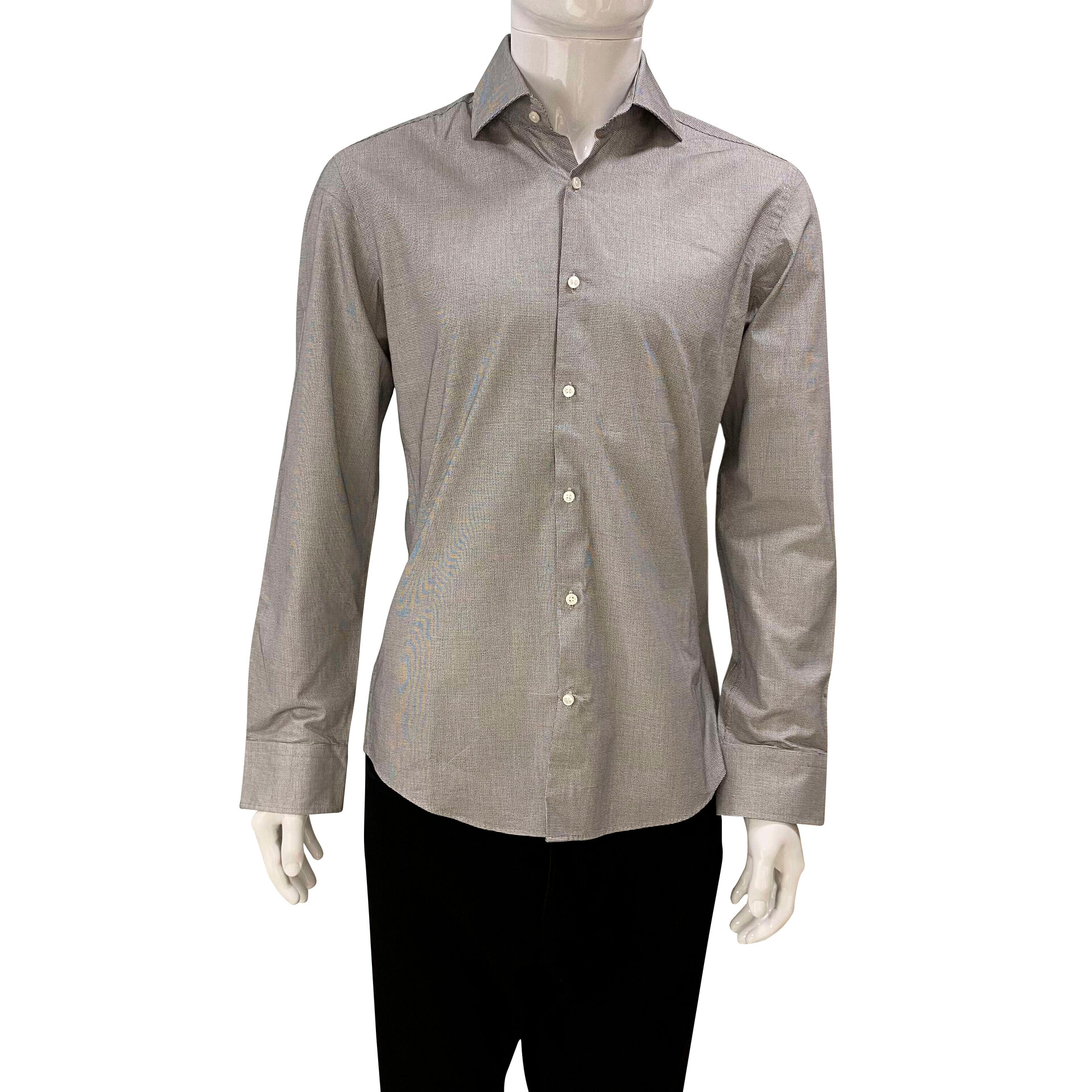 Camisa Hugo Boss Slim Fit Cinza