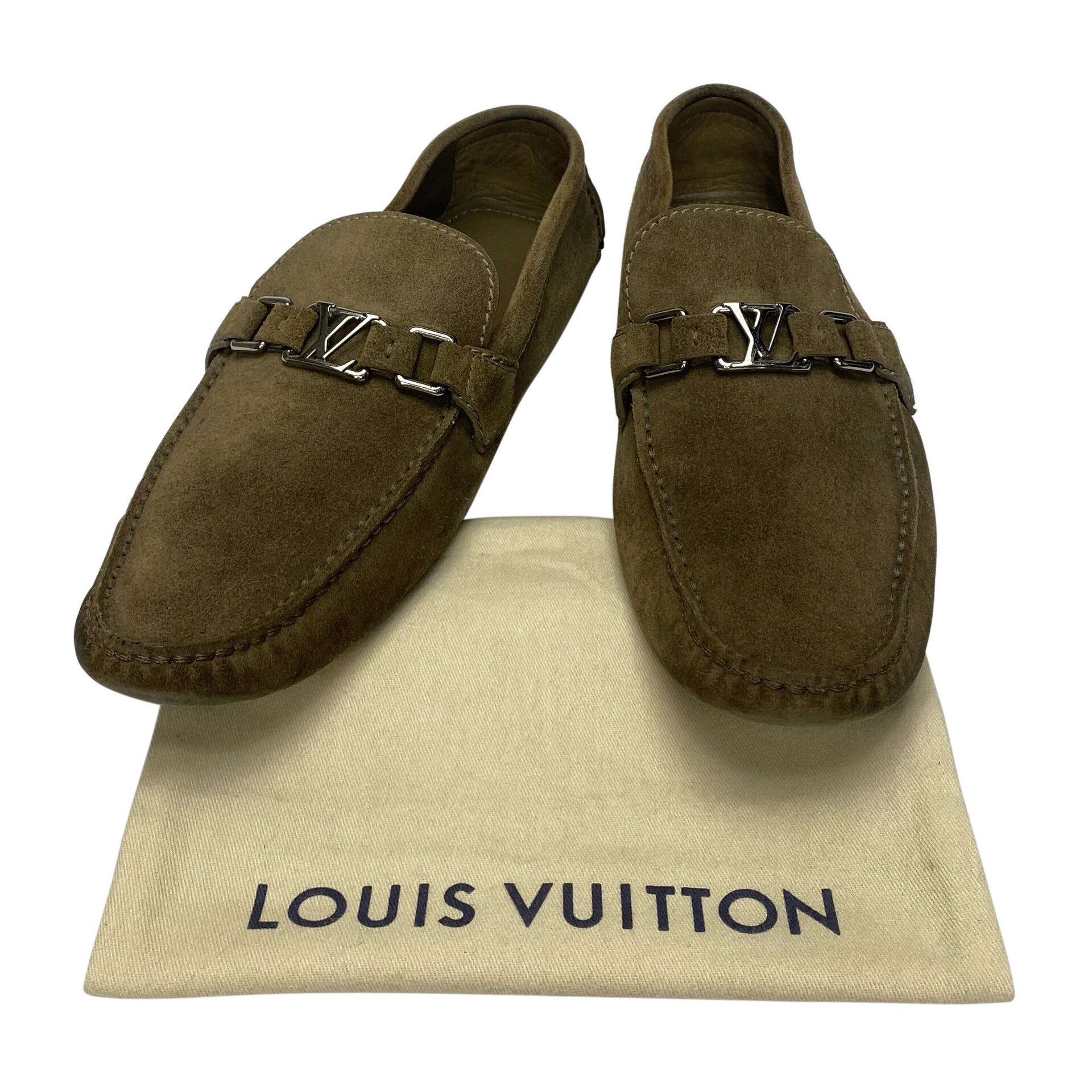 Mocassim Louis Vuitton Camurça Marrom