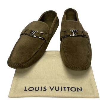 Mocassim Louis Vuitton Camurça Marrom