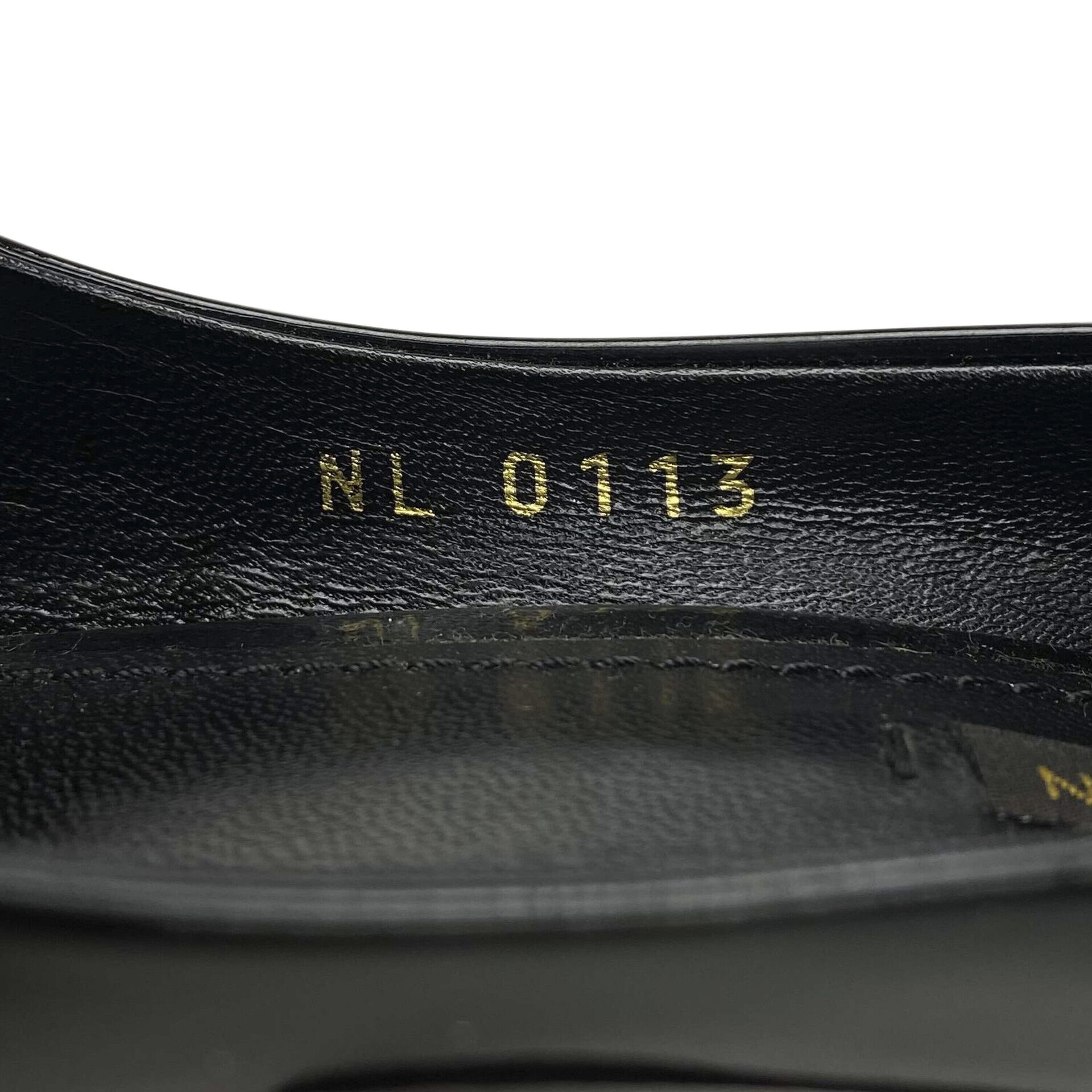 Peep Toe Louis Vuitton Cadeado Verniz Preto