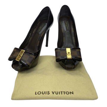 Peep Toe Louis Vuitton Damier Ebene