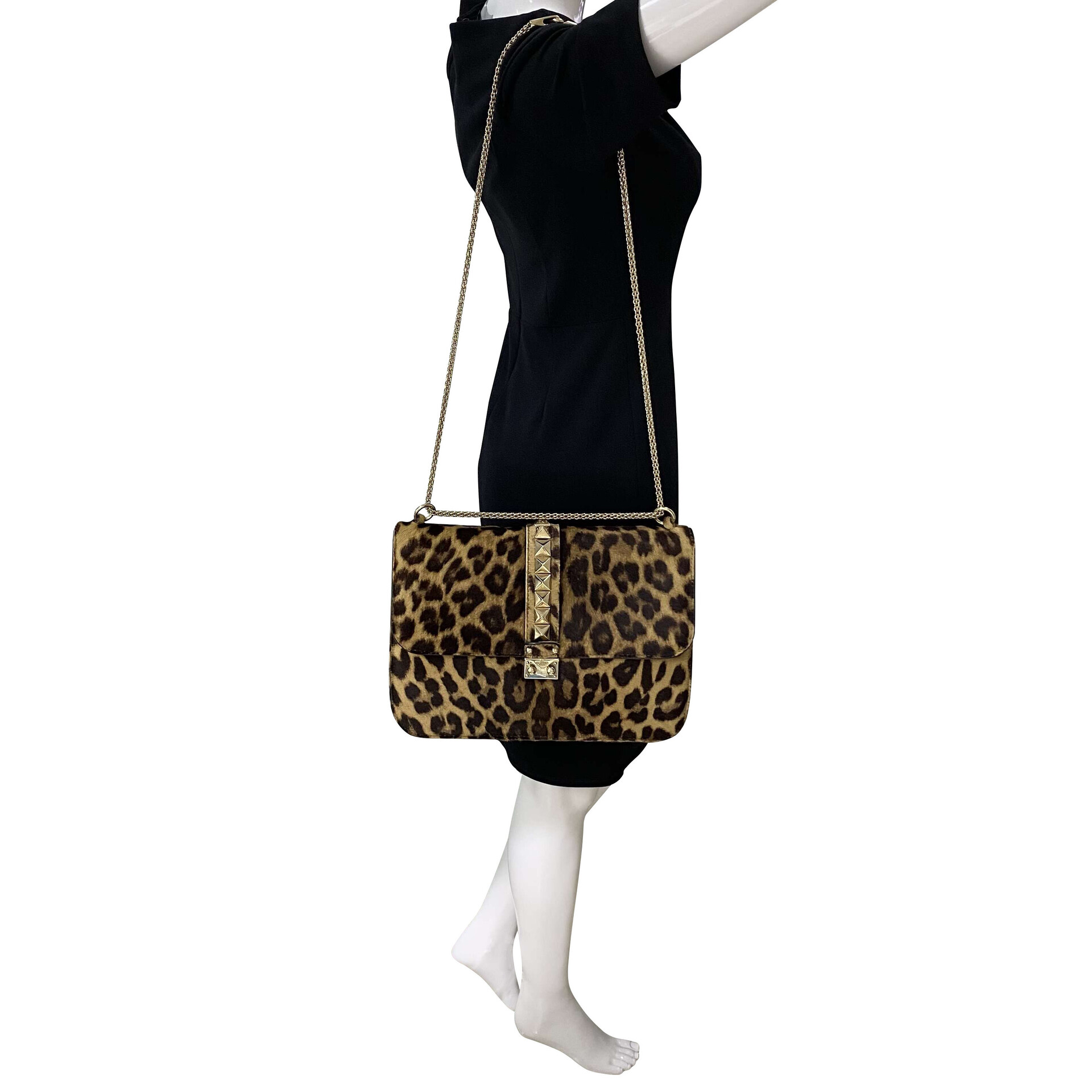 Bolsa Valentino Garavani Glam Lock Animal Print