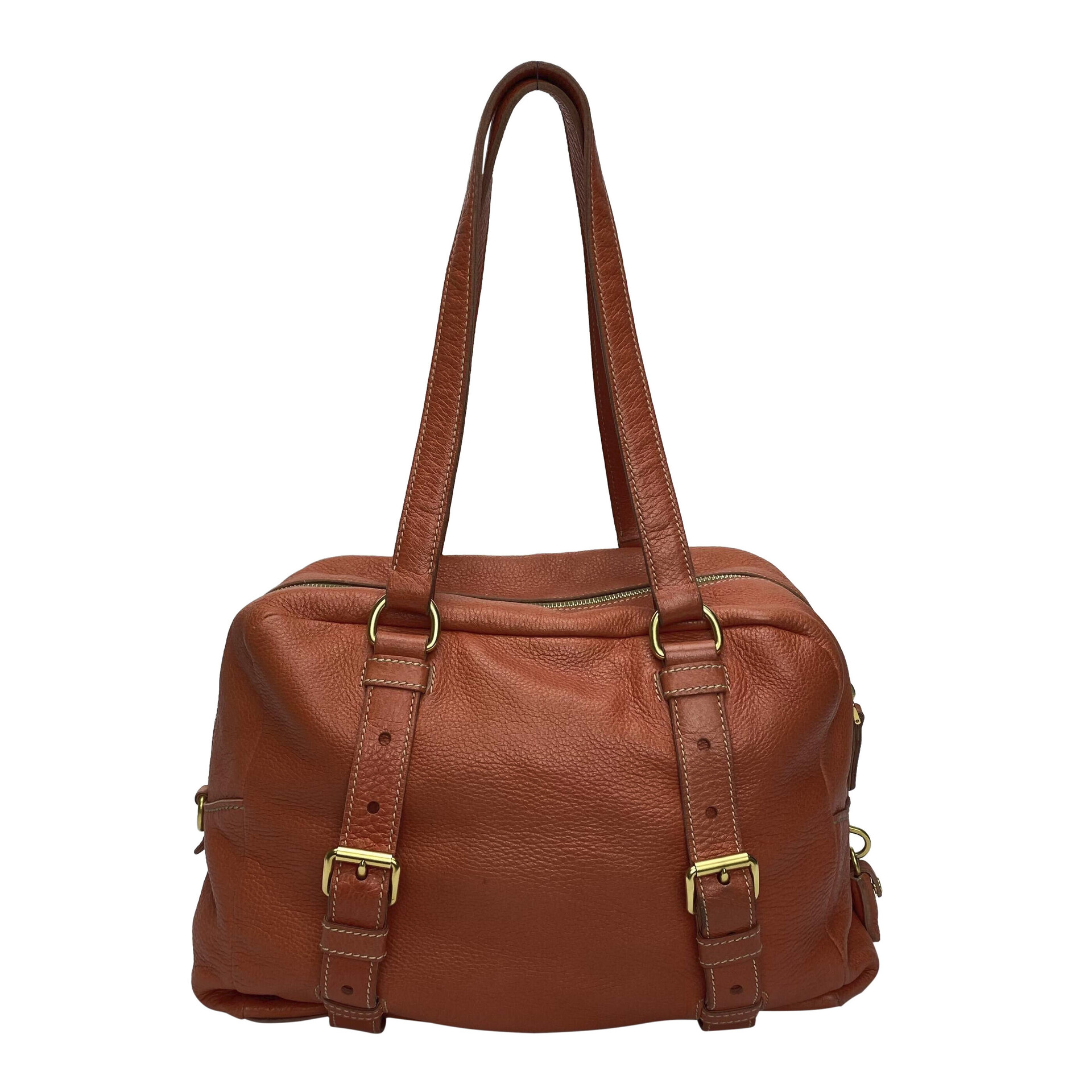 Bolsa Prada Couro Laranja