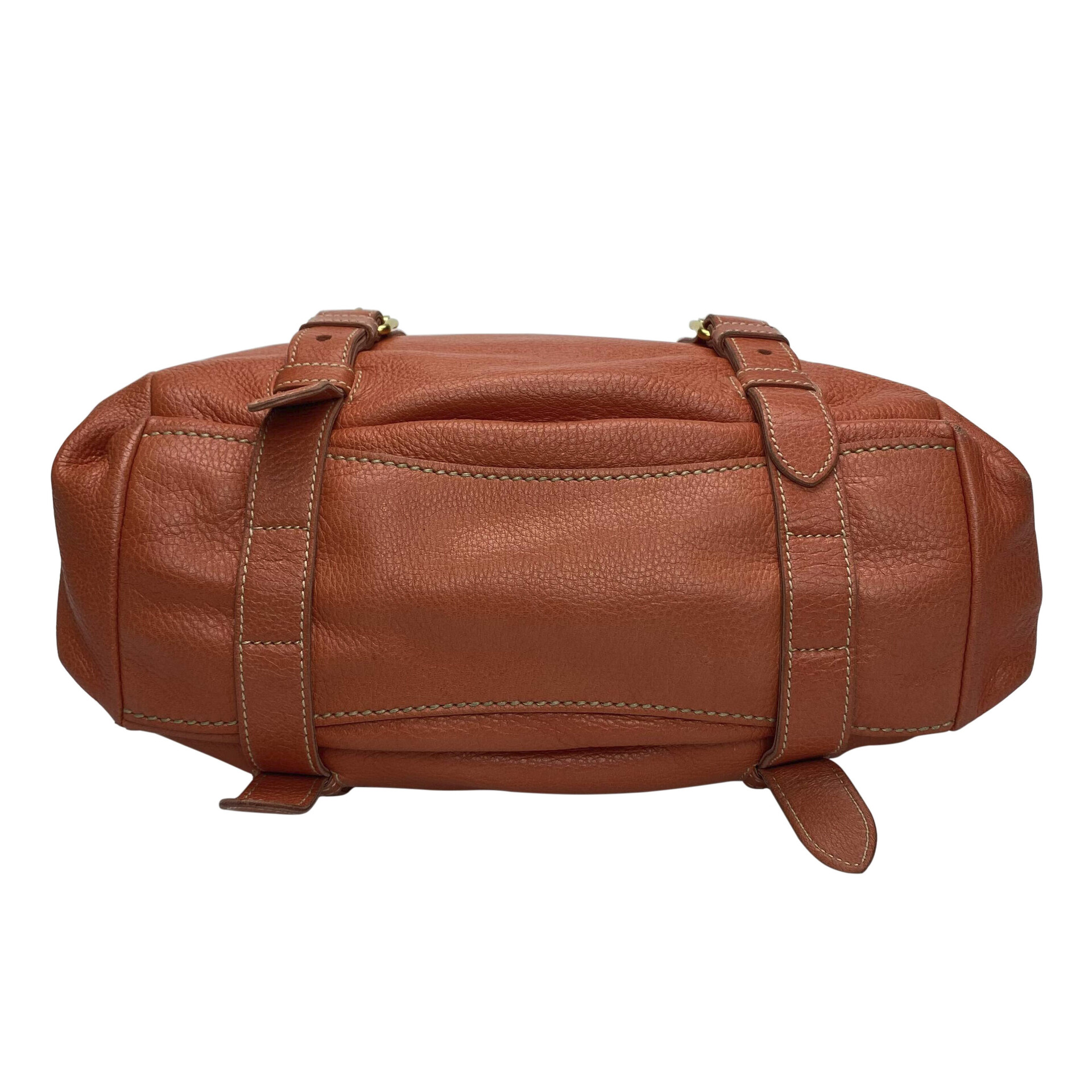 Bolsa Prada Couro Laranja