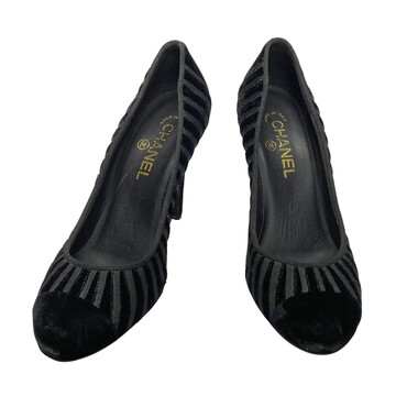 Scarpin Chanel Veludo