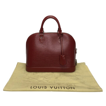 Bolsa Louis Vuitton Alma Couro Epi Vermelha