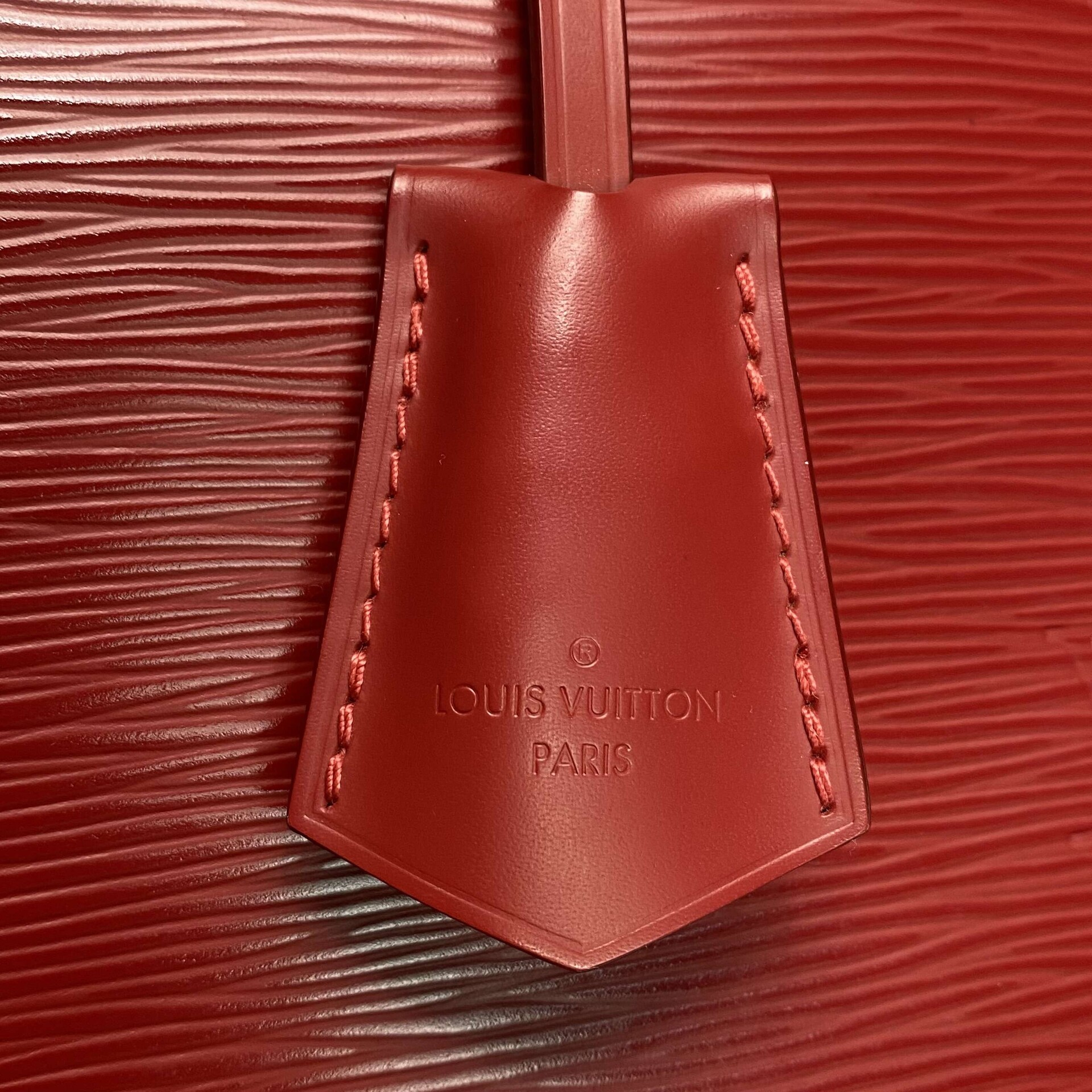 Bolsa Louis Vuitton Alma Couro Epi Vermelha