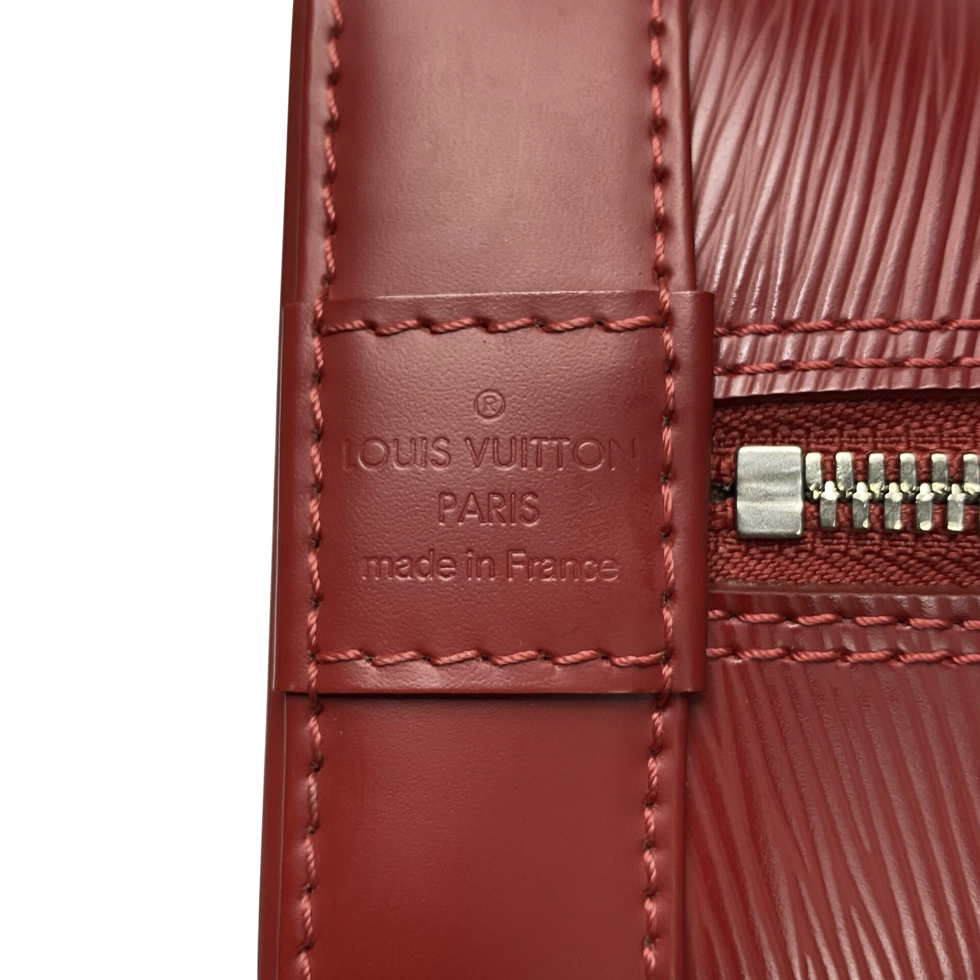 Bolsa Louis Vuitton Alma Couro Epi Vermelha