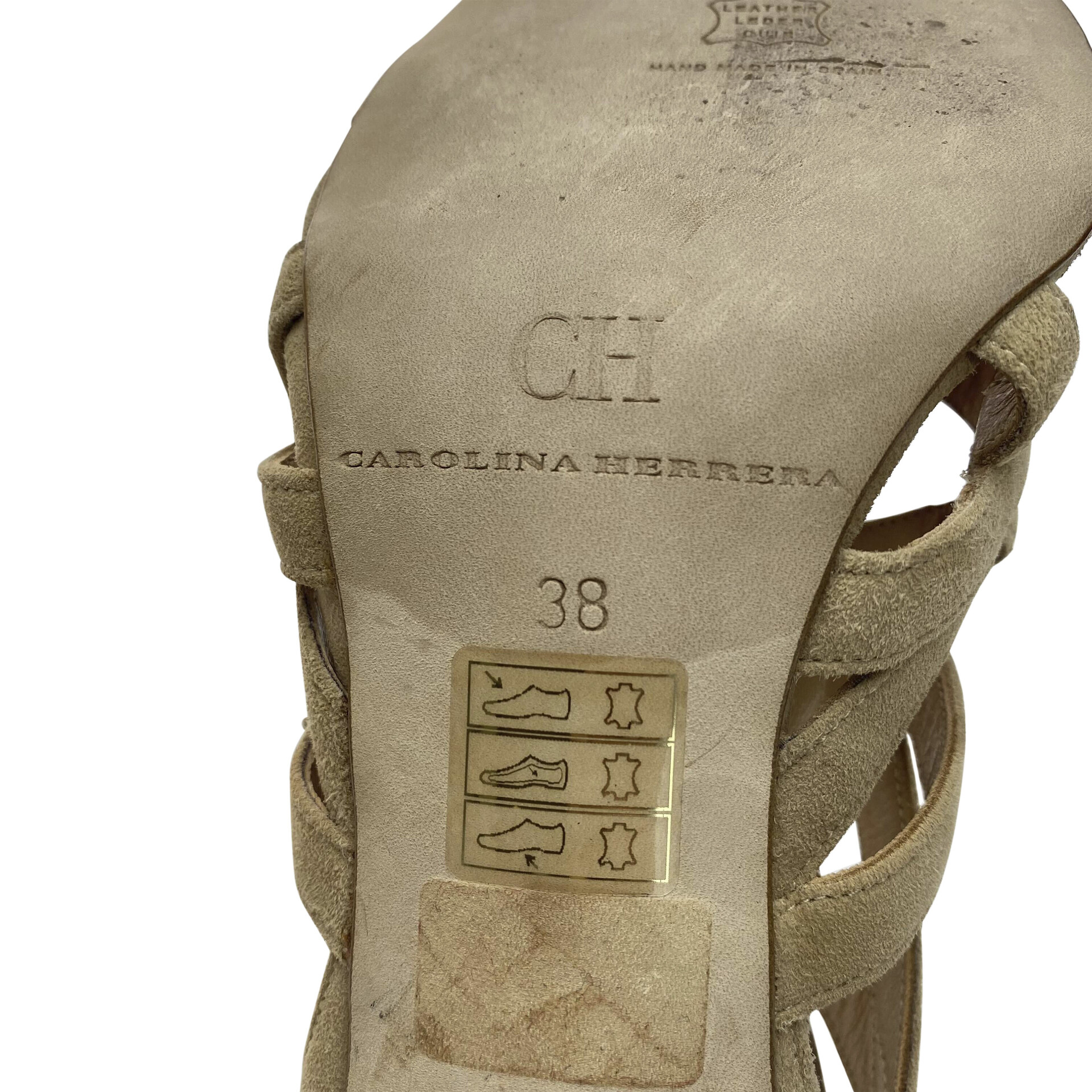 Sandália Carolina Herrera Bege