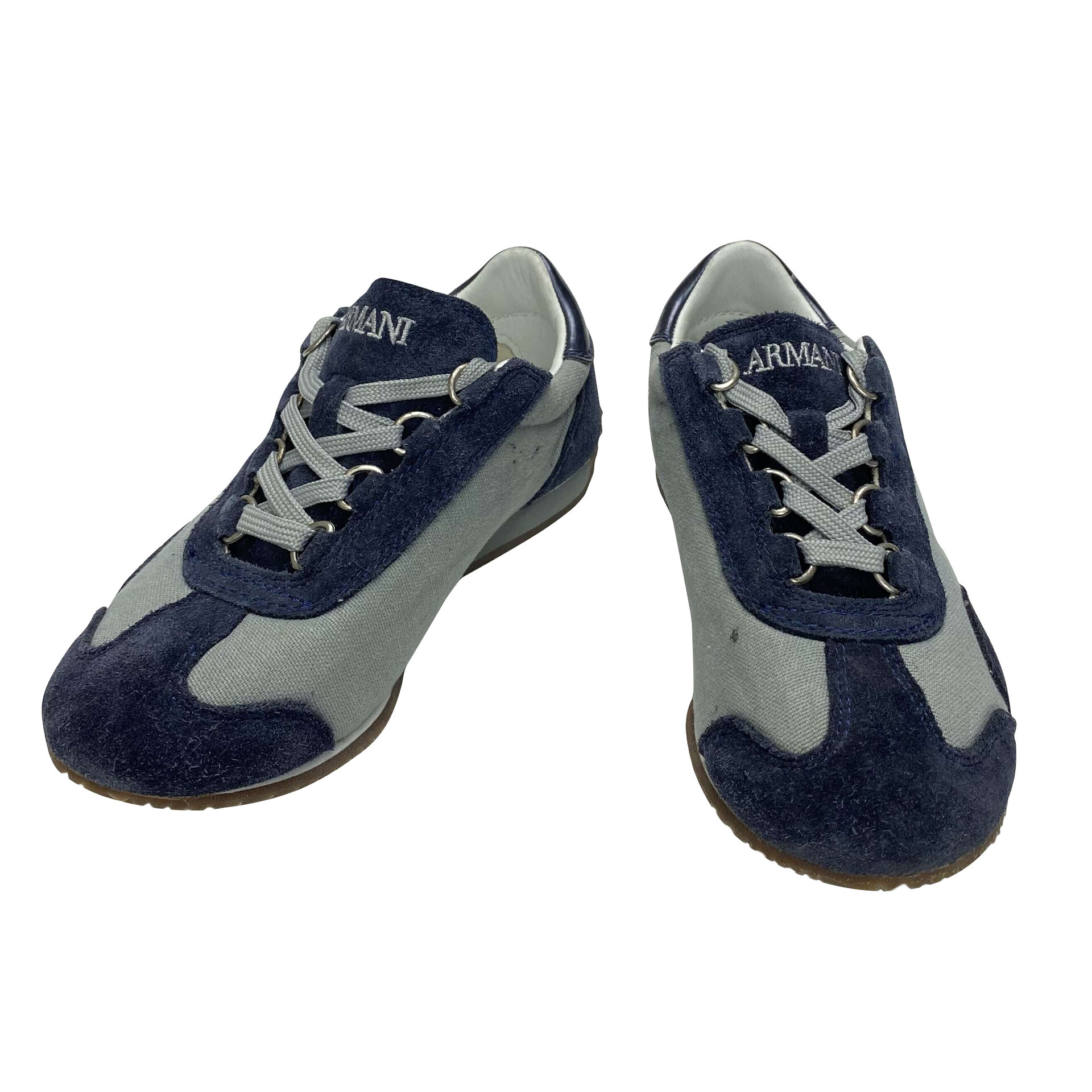 Tênis Empório Armani Infantil Camurça Azul