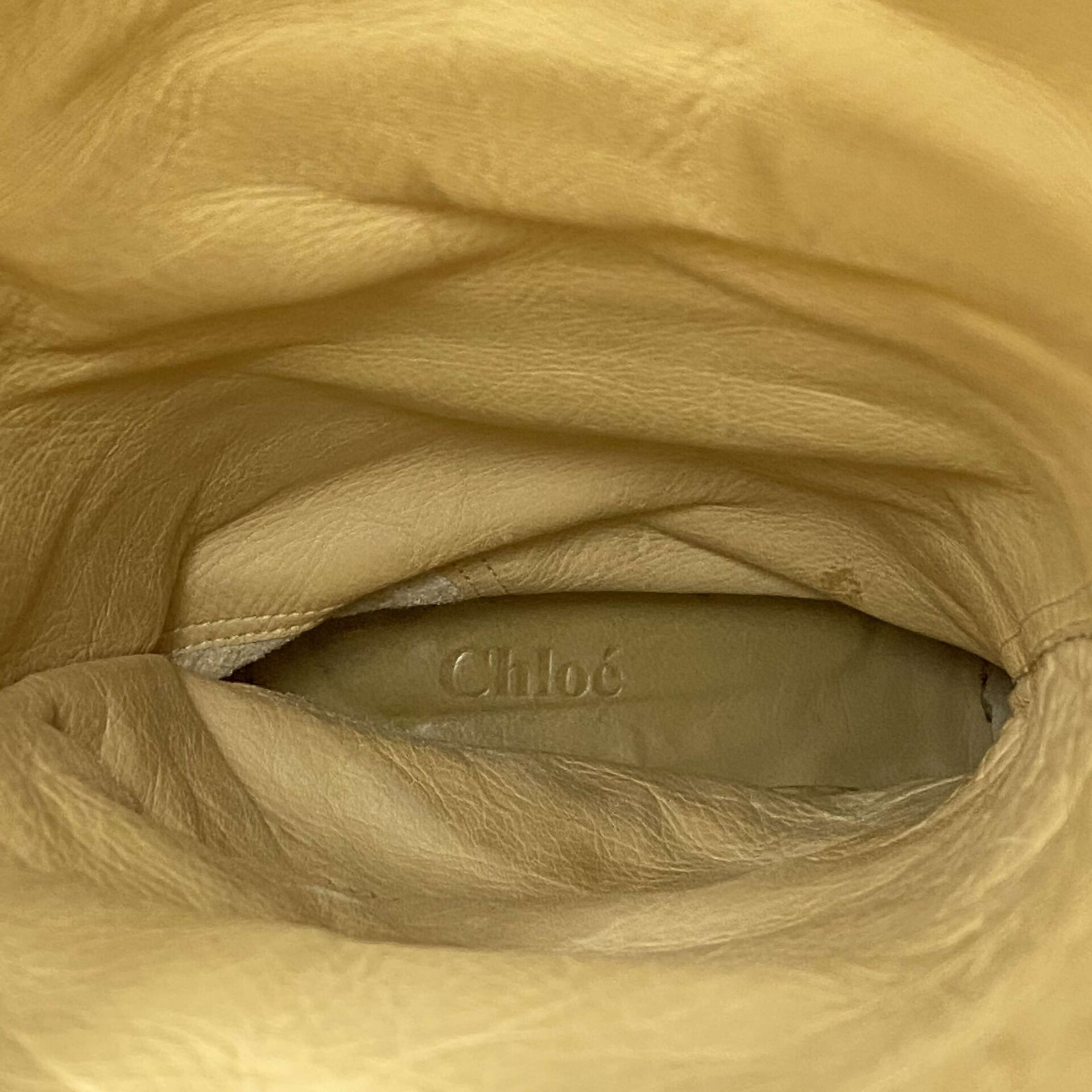 Bota Chloé Couro Vinho