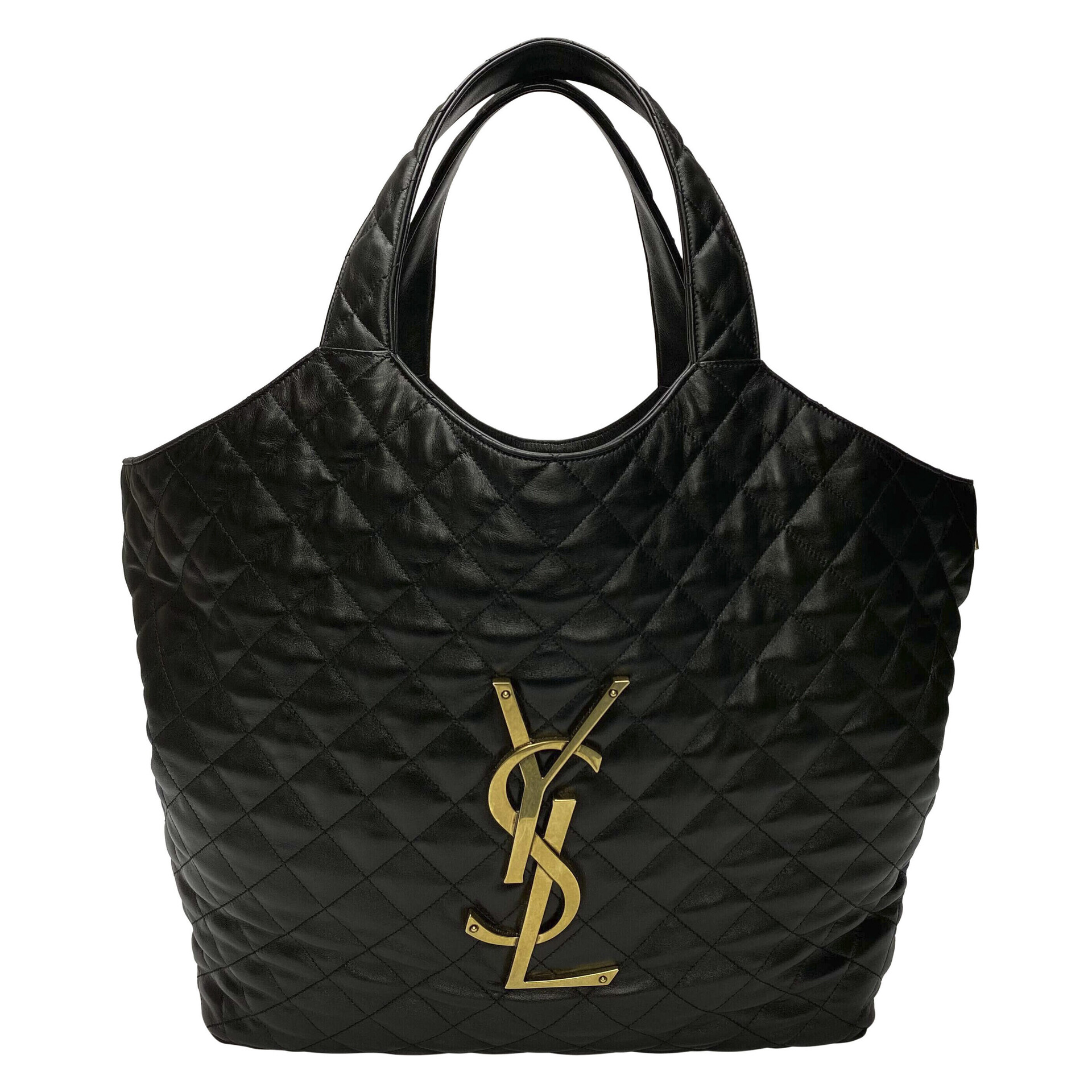 Bolsa Saint Laurent Tote Icare Preta