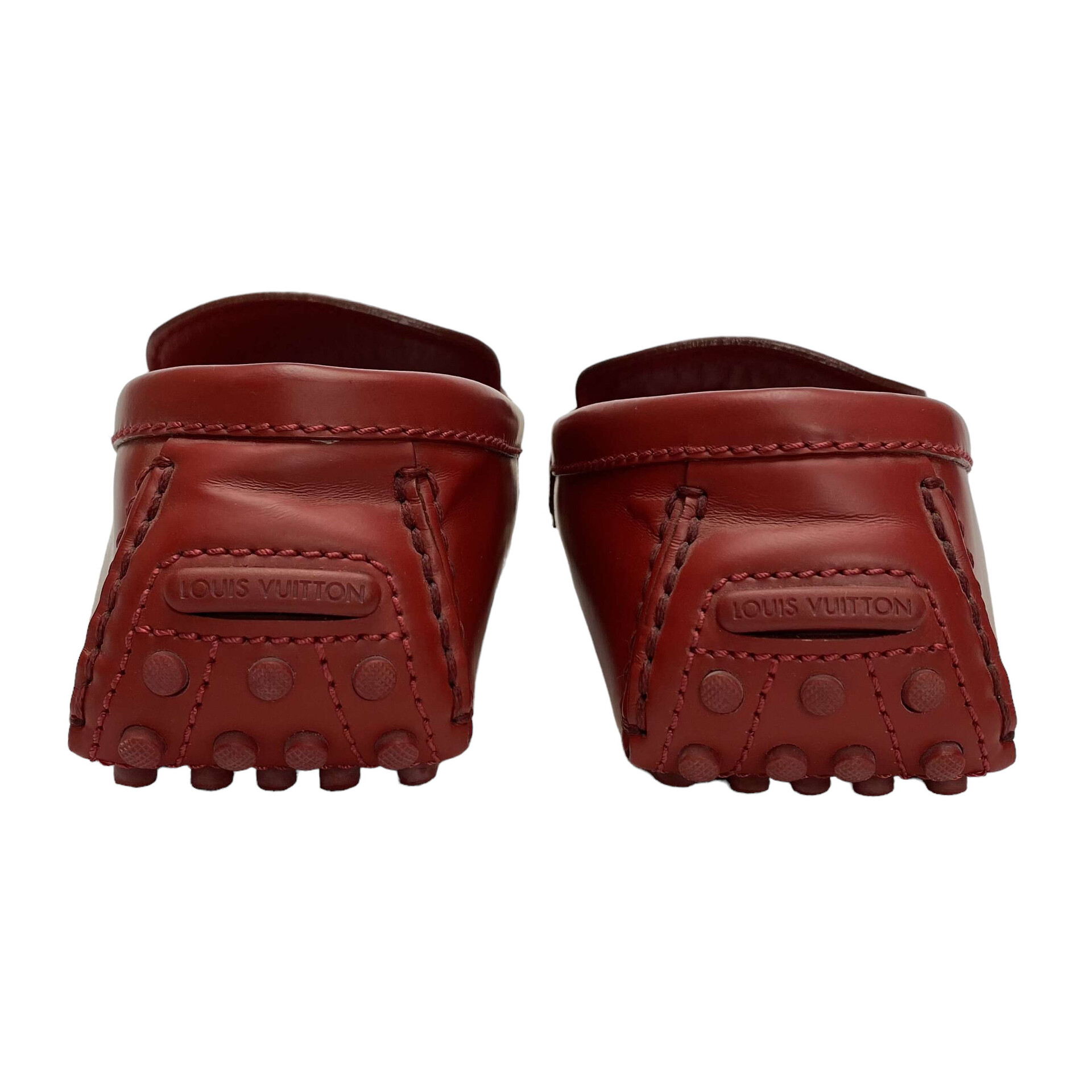 Mocassim Louis Vuitton Couro Vermelho