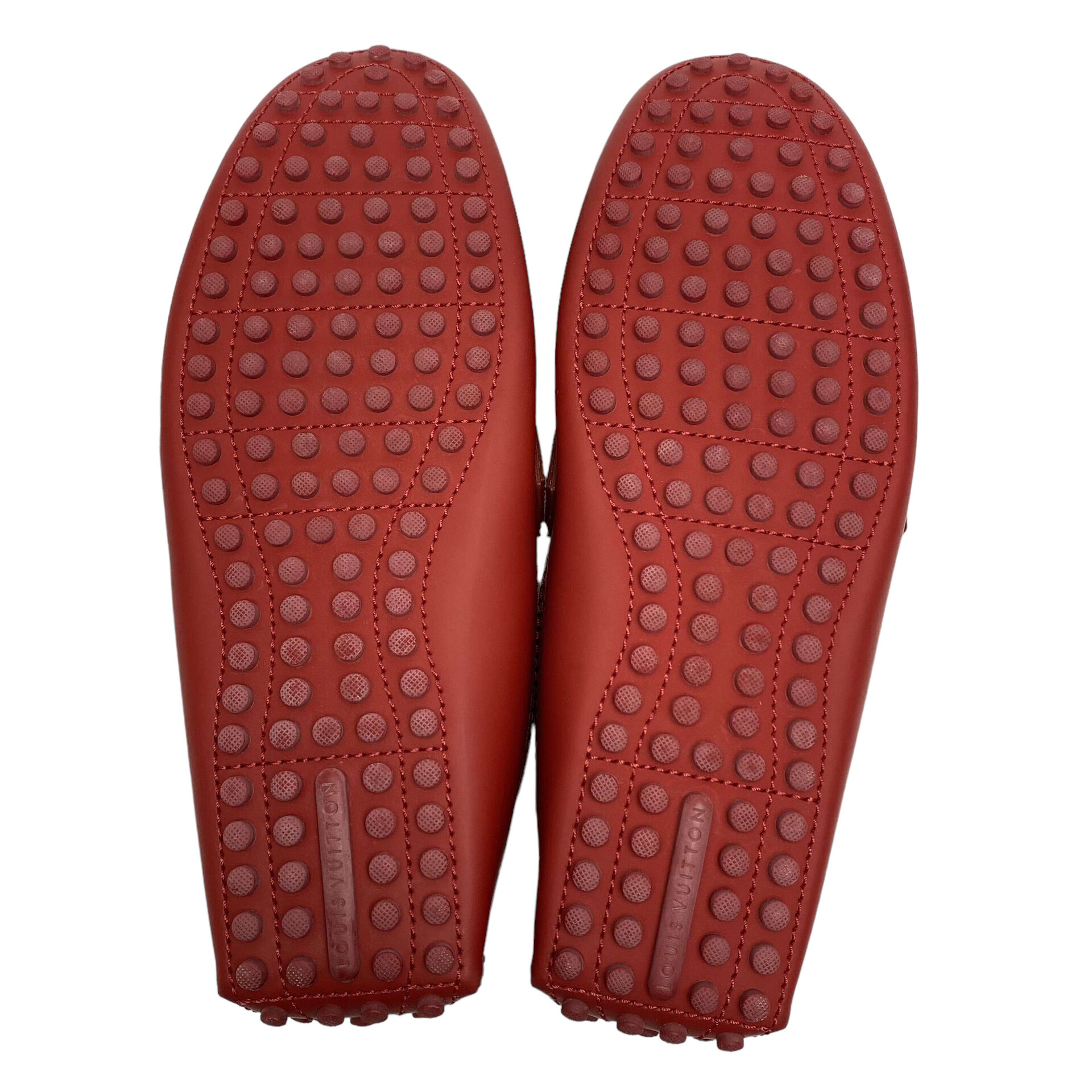 Mocassim Louis Vuitton Couro Vermelho