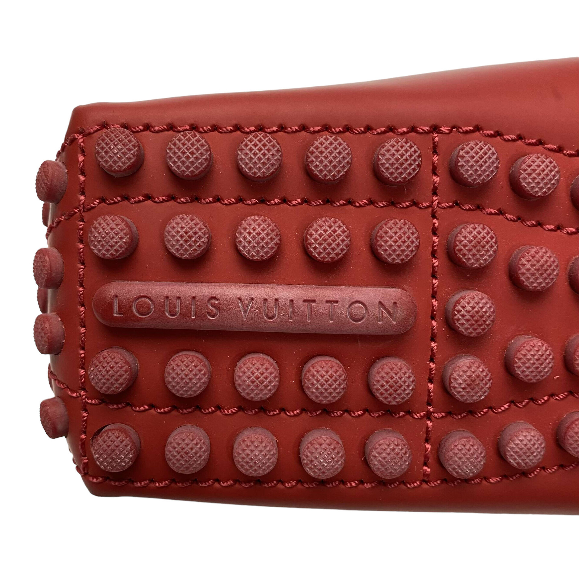 Mocassim Louis Vuitton Couro Vermelho