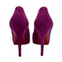 Peep Toe Christian Louboutin Camurça Roxo