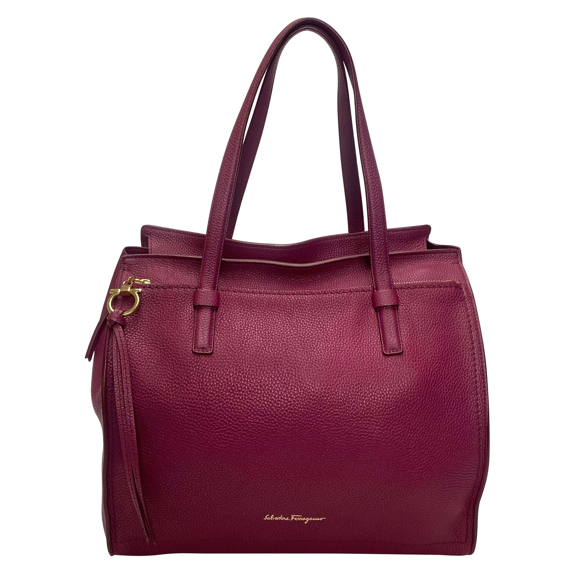 Bolsa Salvatore Ferragamo Couro Vinho