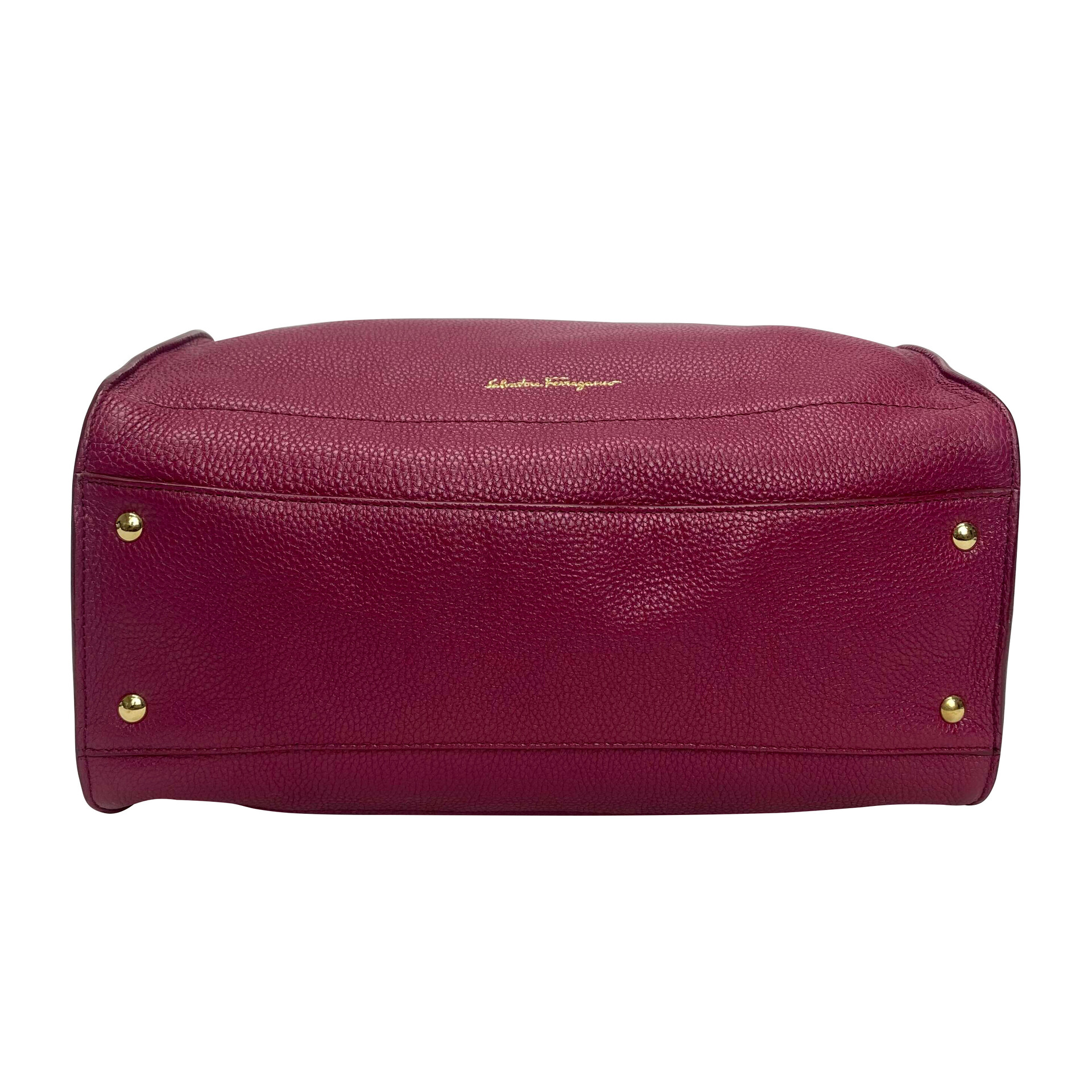 Bolsa Salvatore Ferragamo Couro Vinho