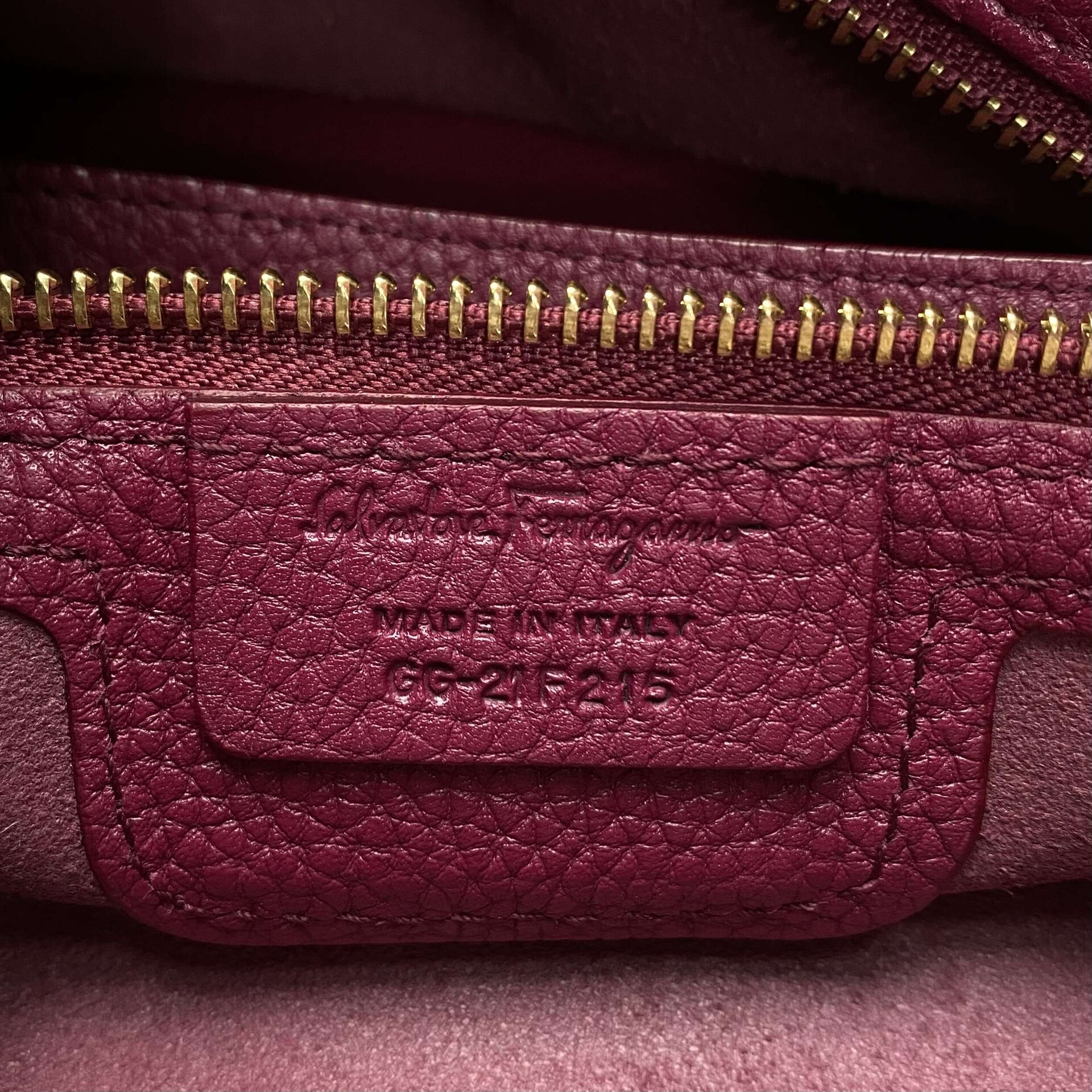 Bolsa Salvatore Ferragamo Couro Vinho