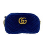 Bolsa Gucci GG Marmont Veludo Azul