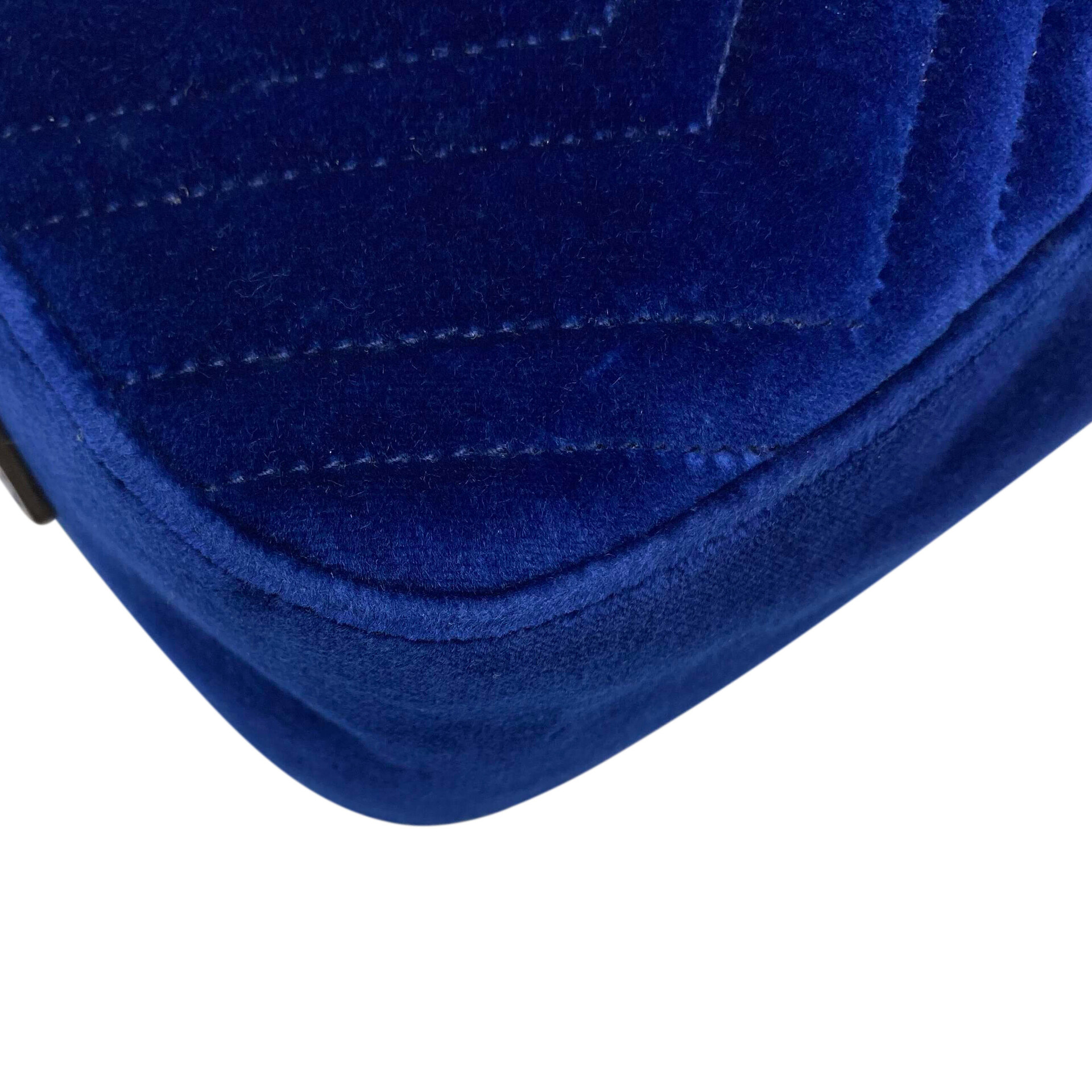 Bolsa Gucci GG Marmont Veludo Azul