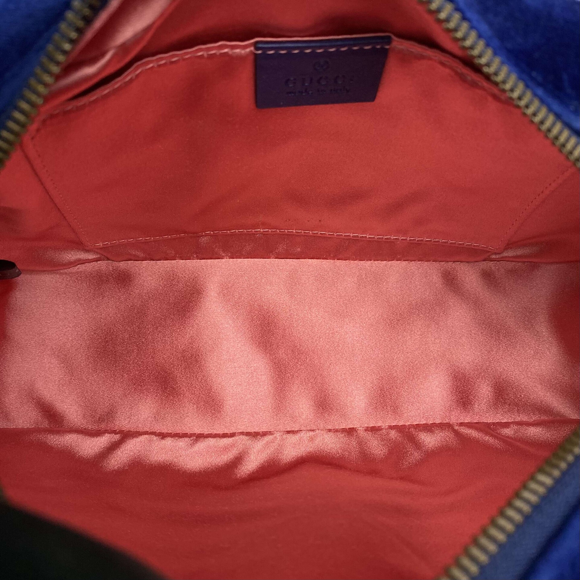 Bolsa Gucci GG Marmont Veludo Azul