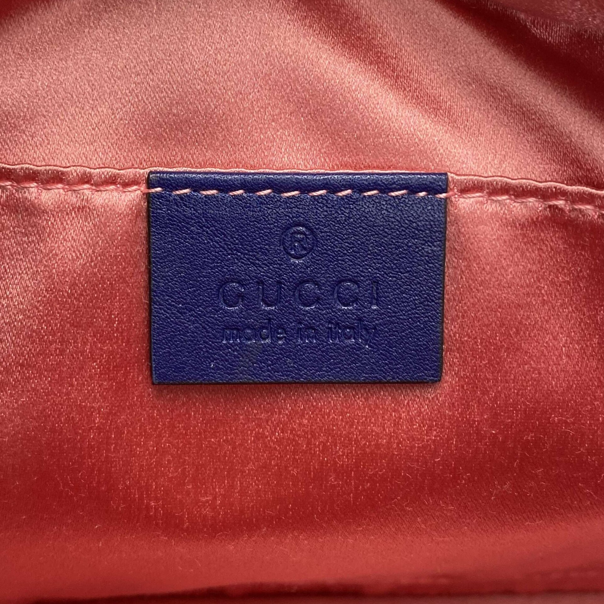 Bolsa Gucci GG Marmont Veludo Azul