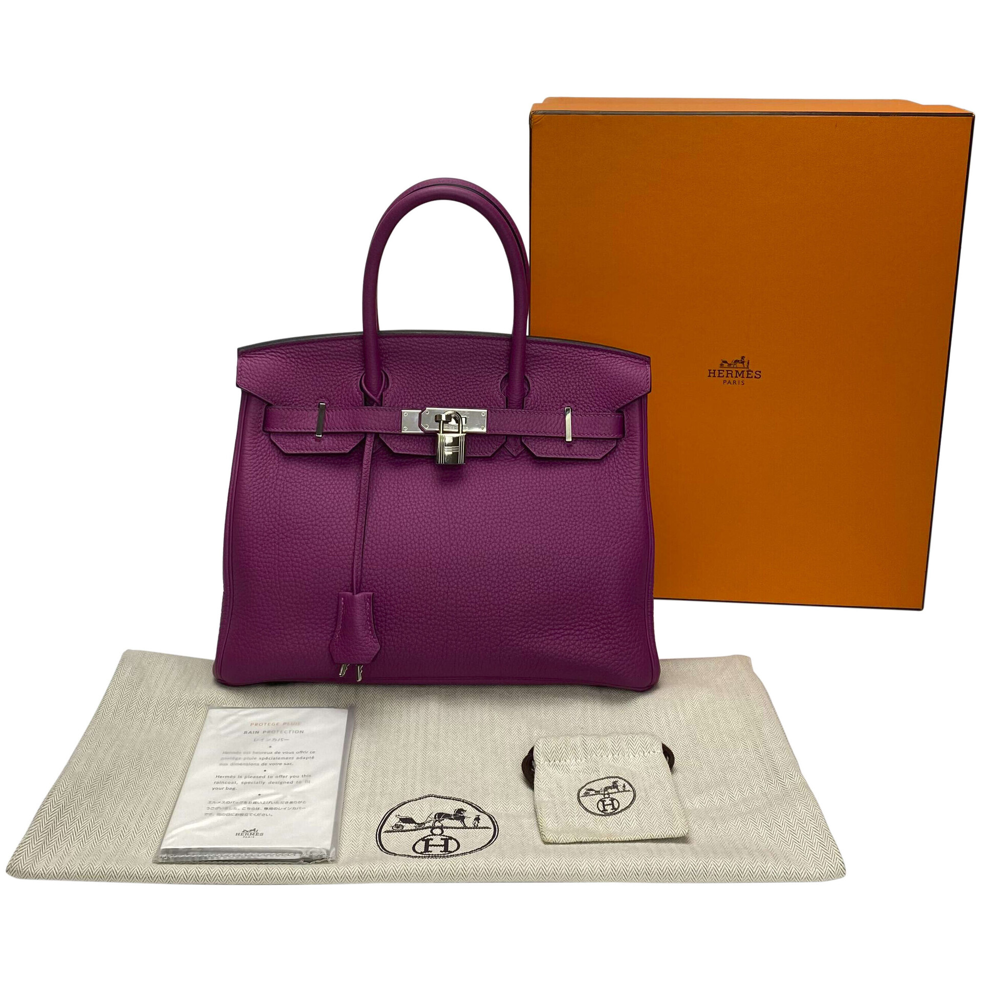 Bolsa Hermès Birkin 30 Togo Rose Pourpre