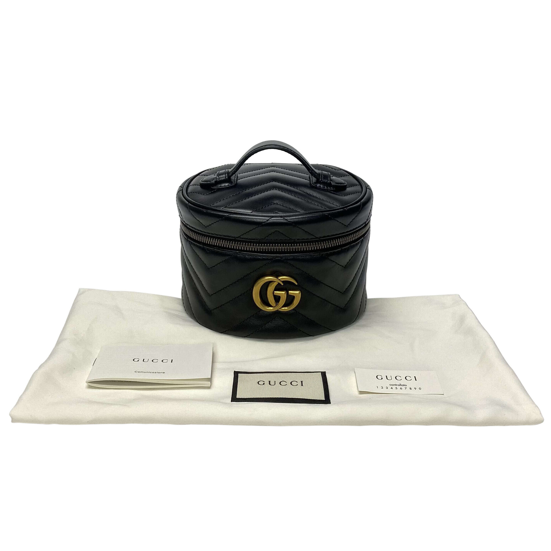 Nécessaire Gucci GG Marmont Preta