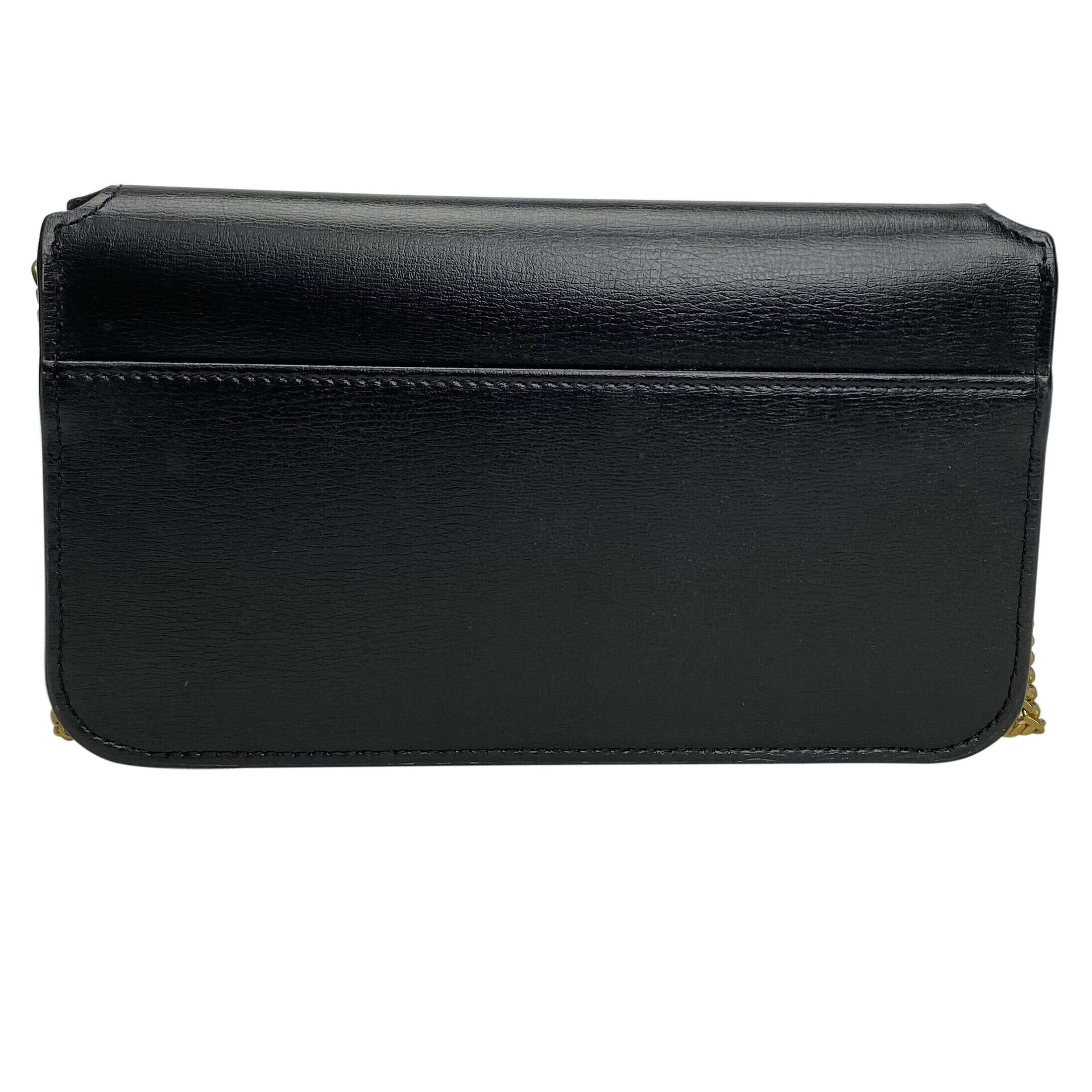Bolsa Porta-Celular Saint Laurent Couro Preto