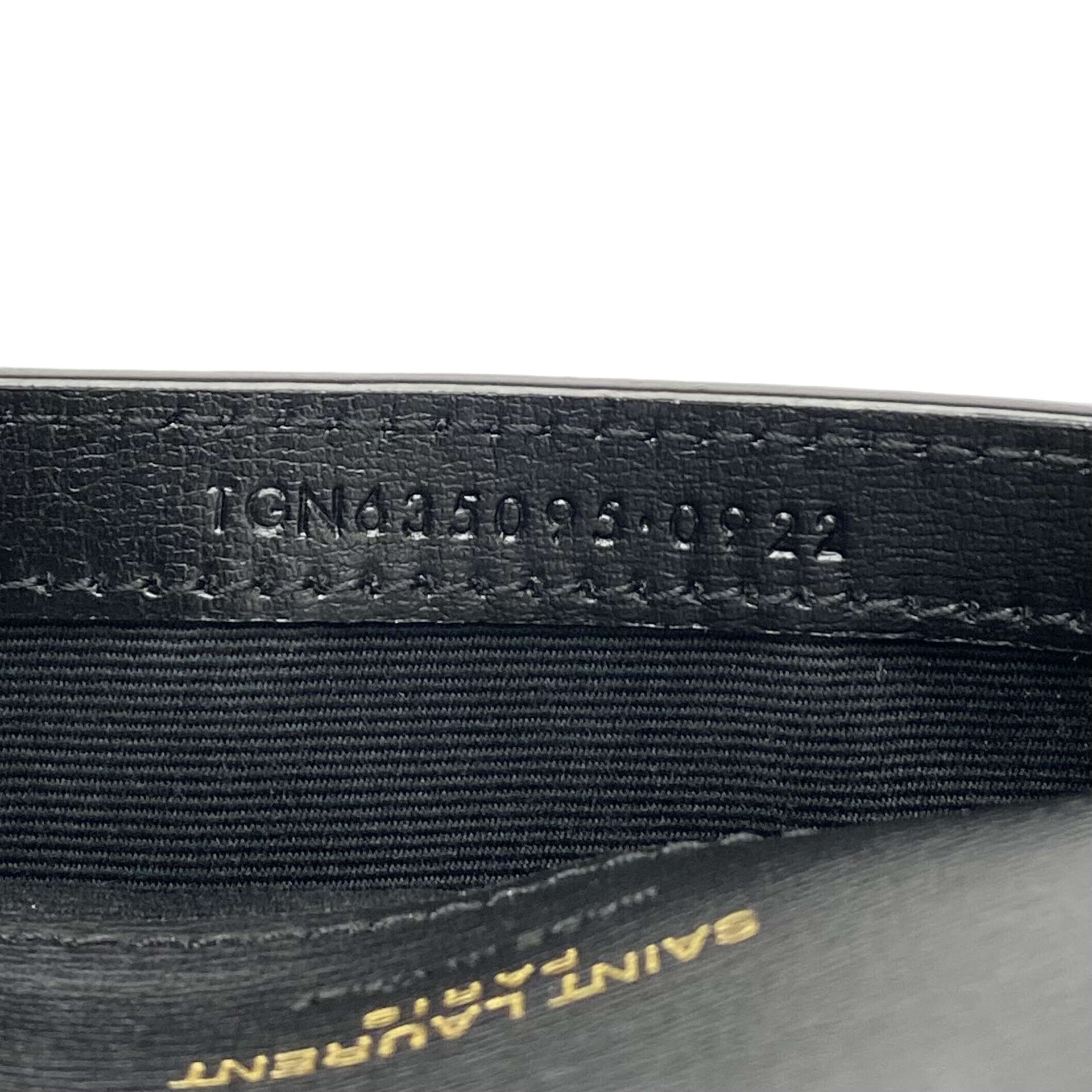 Bolsa Porta-Celular Saint Laurent Couro Preto