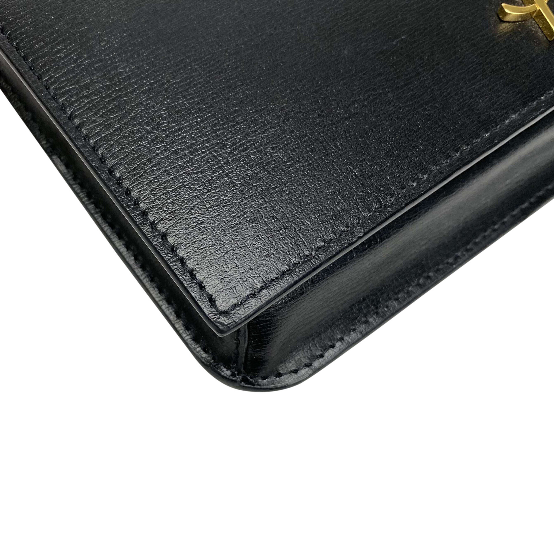 Bolsa Porta-Celular Saint Laurent Couro Preto