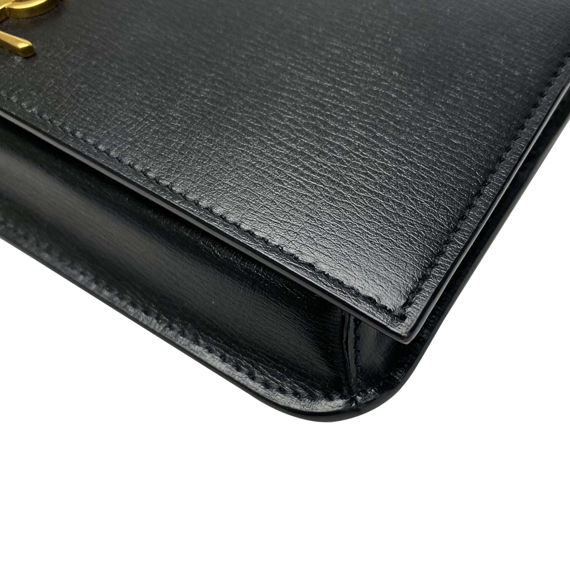 Bolsa Porta-Celular Saint Laurent Couro Preto