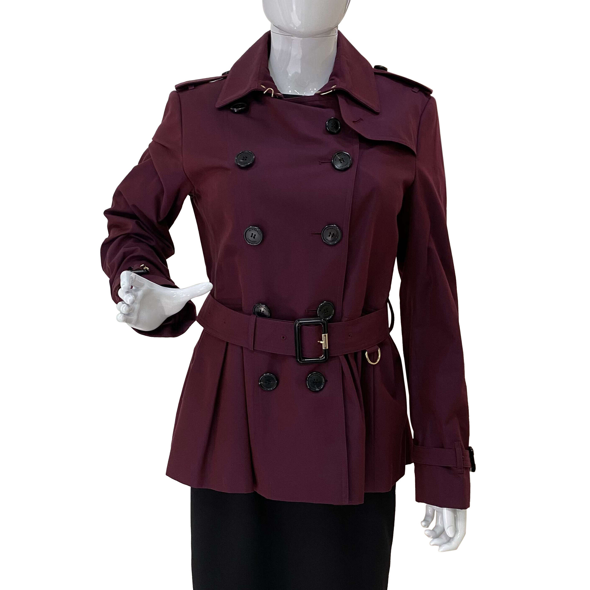 Casaco Coat Burberry Vinho