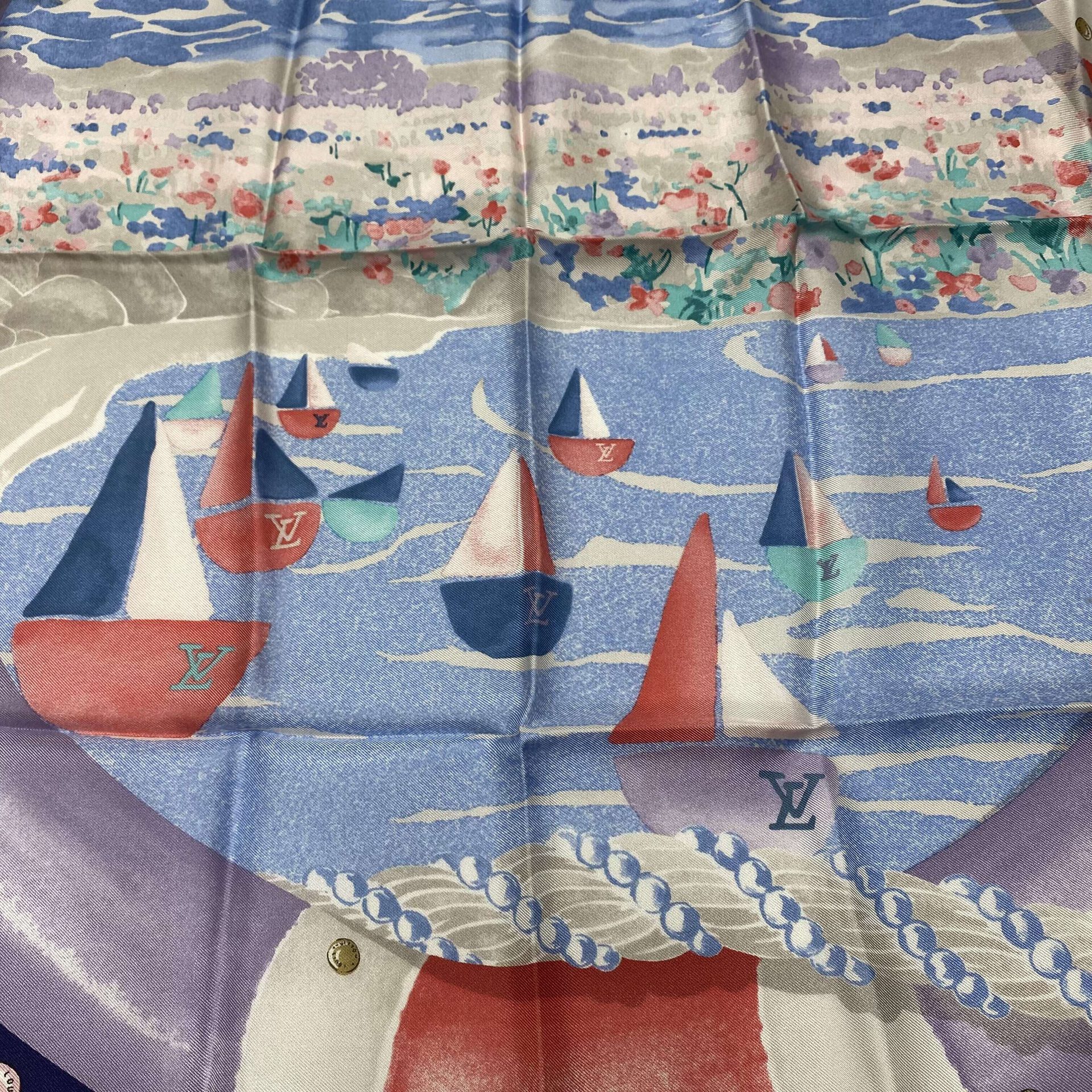 Lenço Louis Vuitton Seda