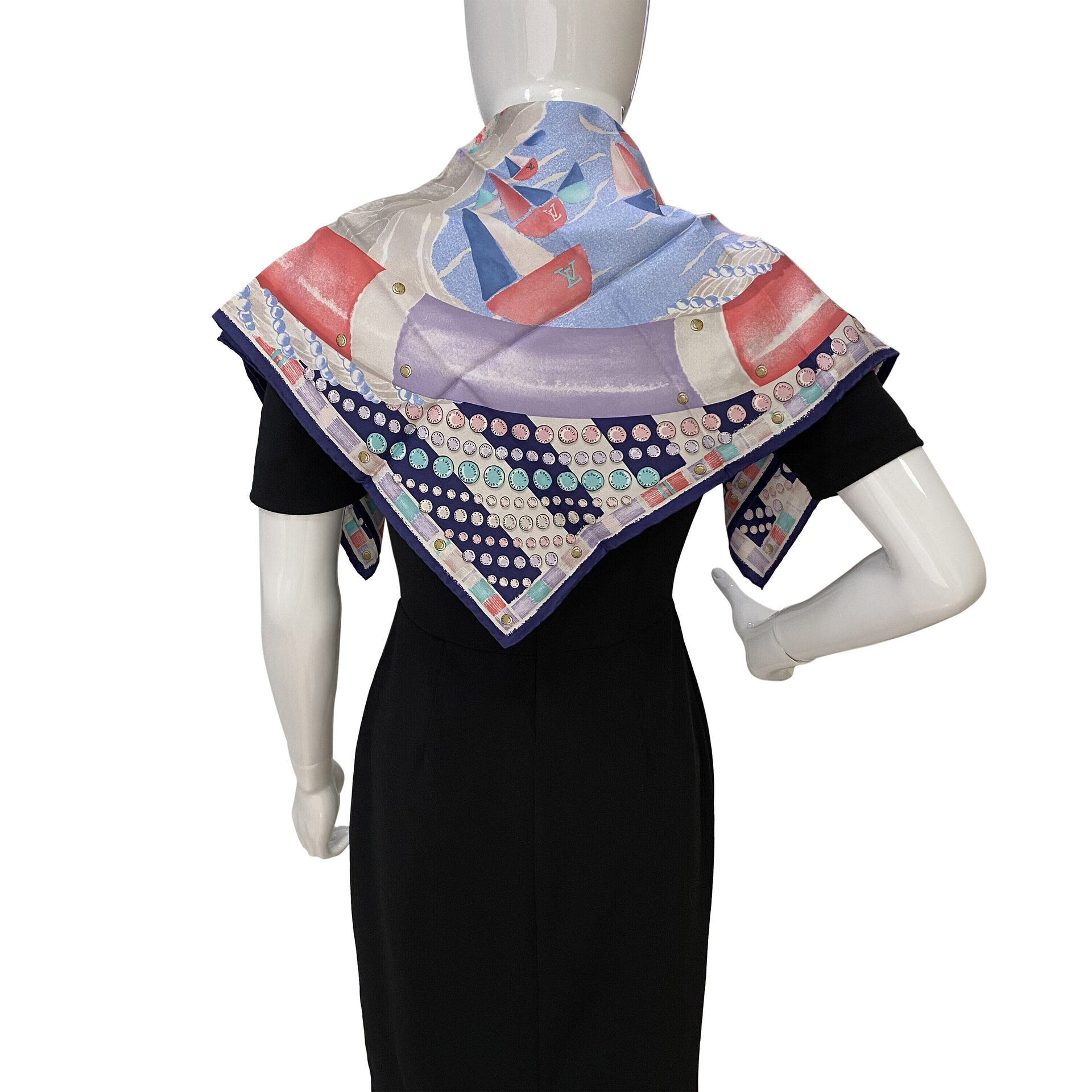 Lenço Louis Vuitton Seda