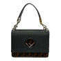 Bolsa Fendi Kan I F Preta com Veludo